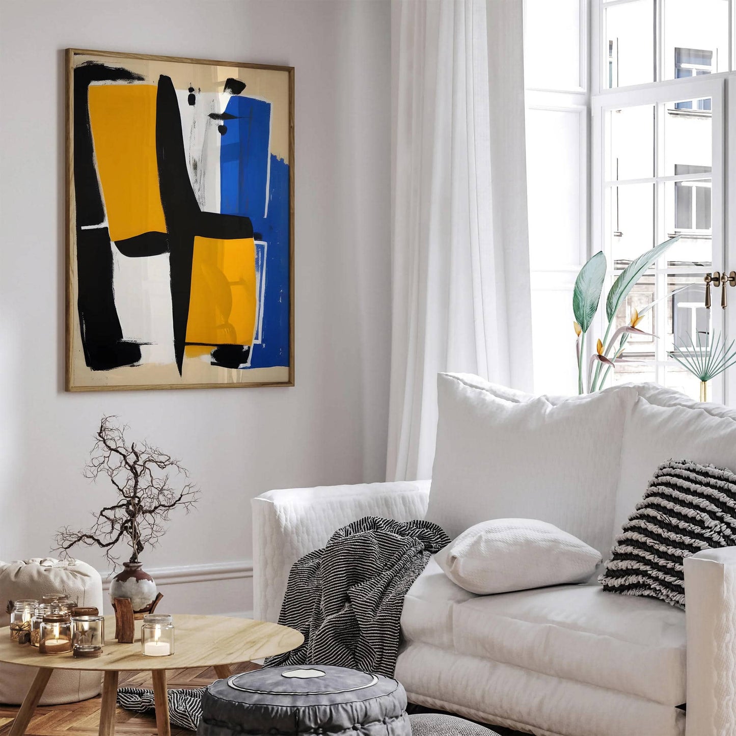 Mid-Century Modern Abstract Painting Poster - HypeSheriff