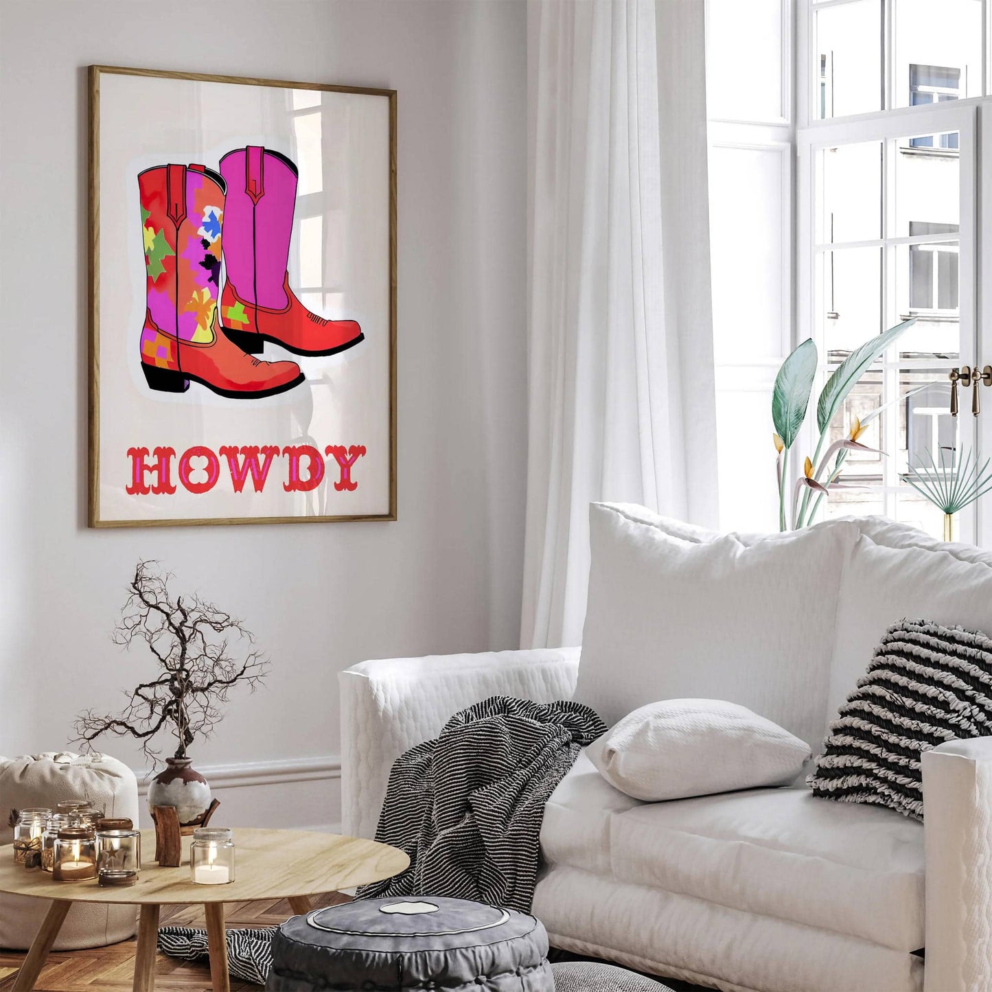 Horwy - Cute Cowgirl Pink Shoes Poster - HypeSheriff