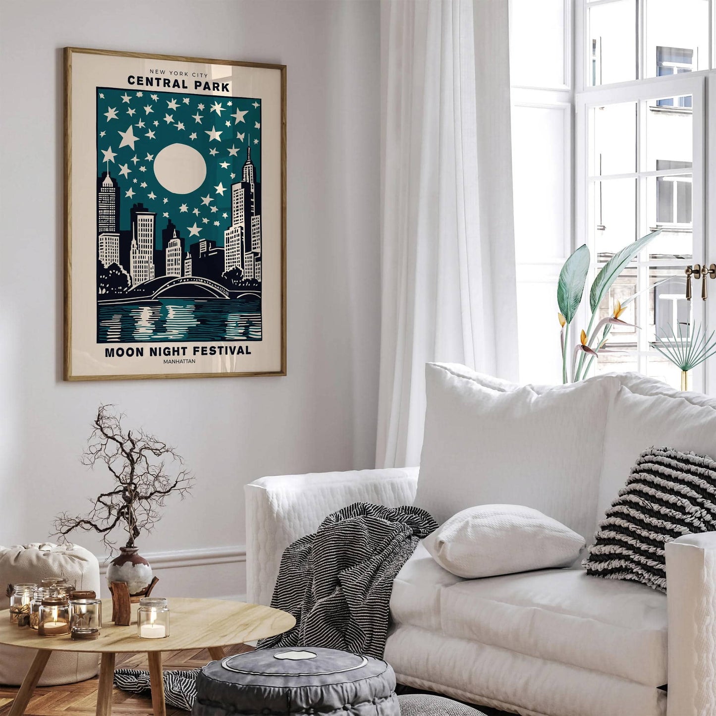 Moon Night Festival in NYC Central Park Poster - HypeSheriff