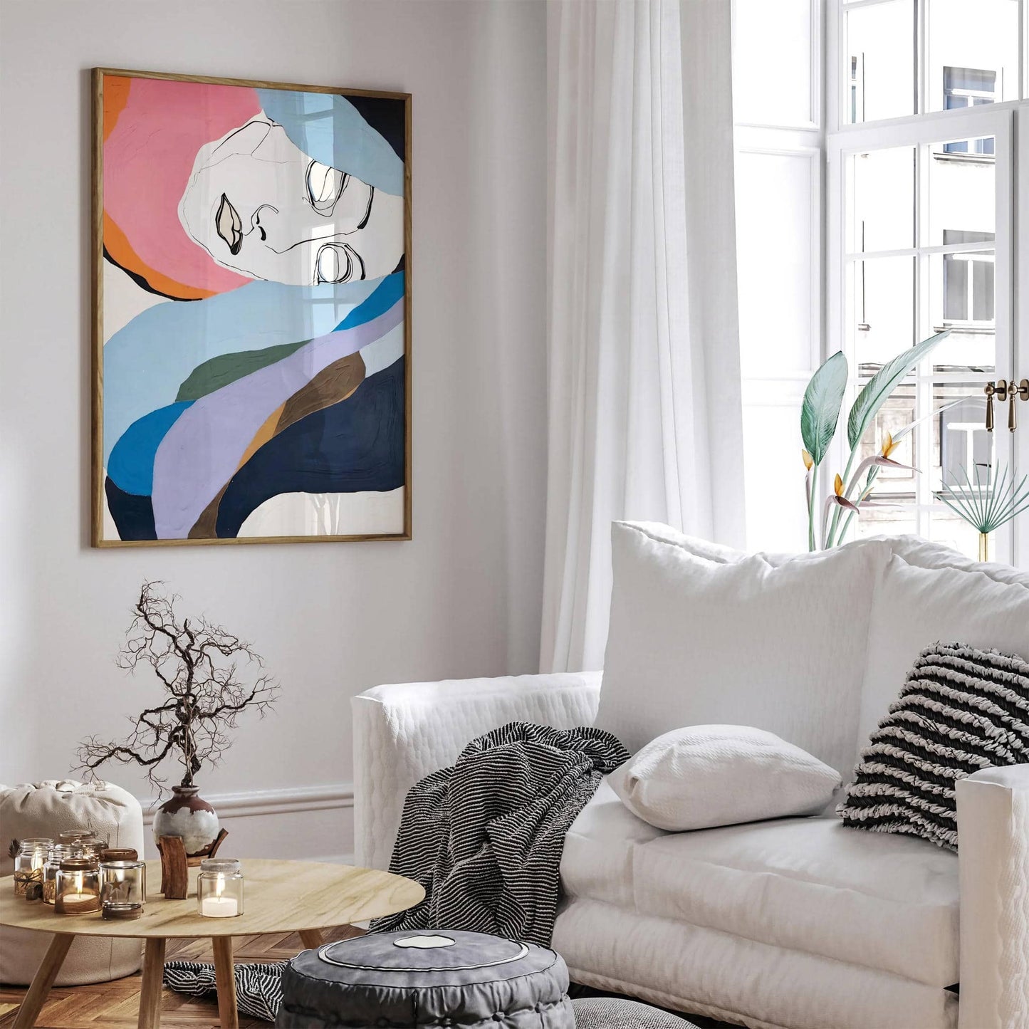 Sleeping Beauty, Scandinavian Painting Art Print - HypeSheriff