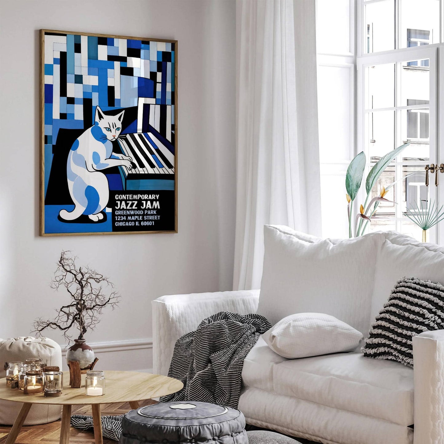 Chicago Jazz Jam - Retro Music Poster - HypeSheriff