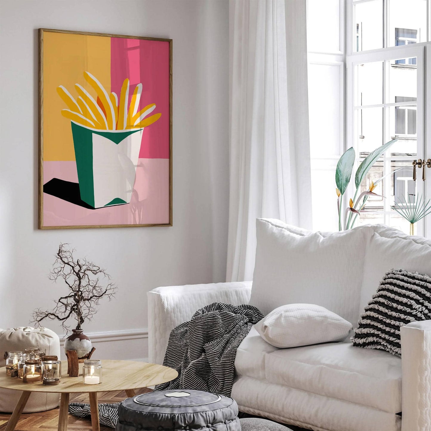 French Fries Cute Cozy Poster - HypeSheriff