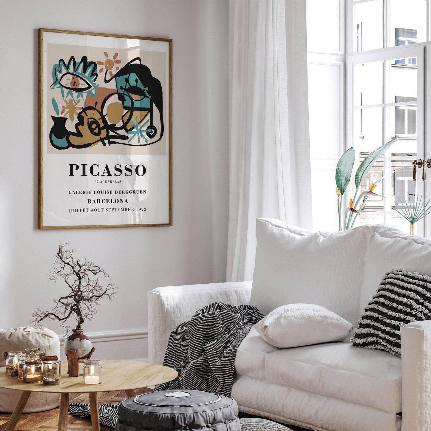 Picasso Cubism Barcelona Exhibition Poster - HypeSheriff