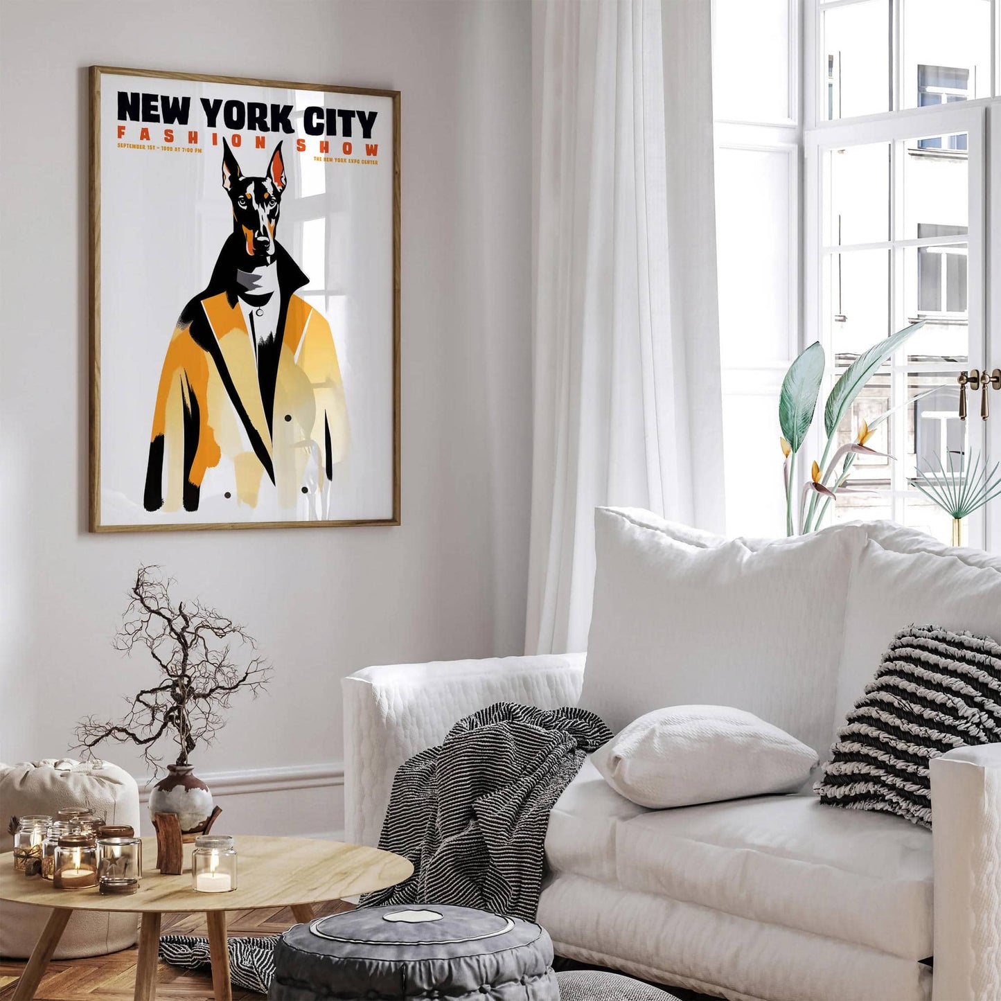 NYC Fashion Show Doberman Poster - HypeSheriff