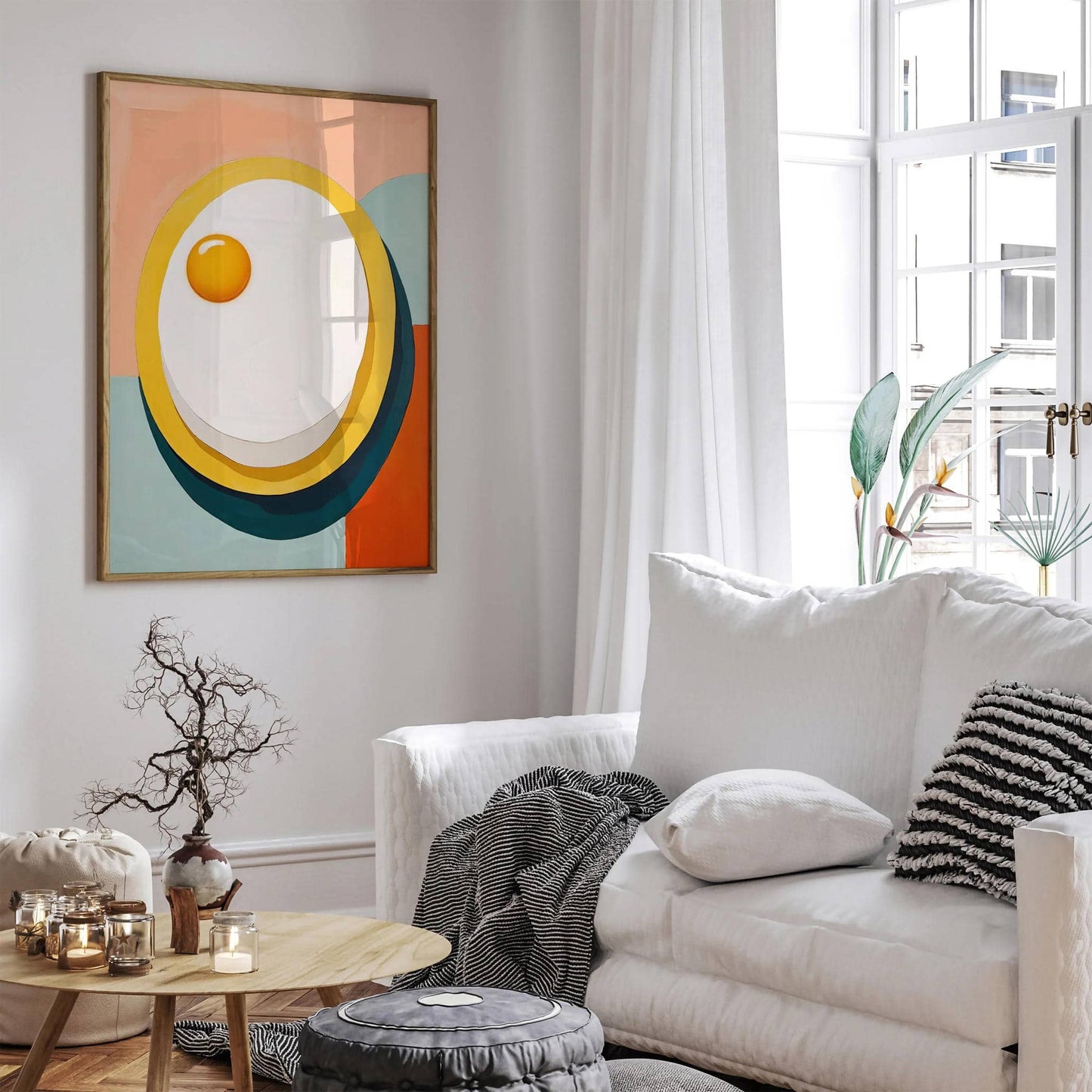 Modern Minimalist Egg Kitchen Wall Art - HypeSheriff