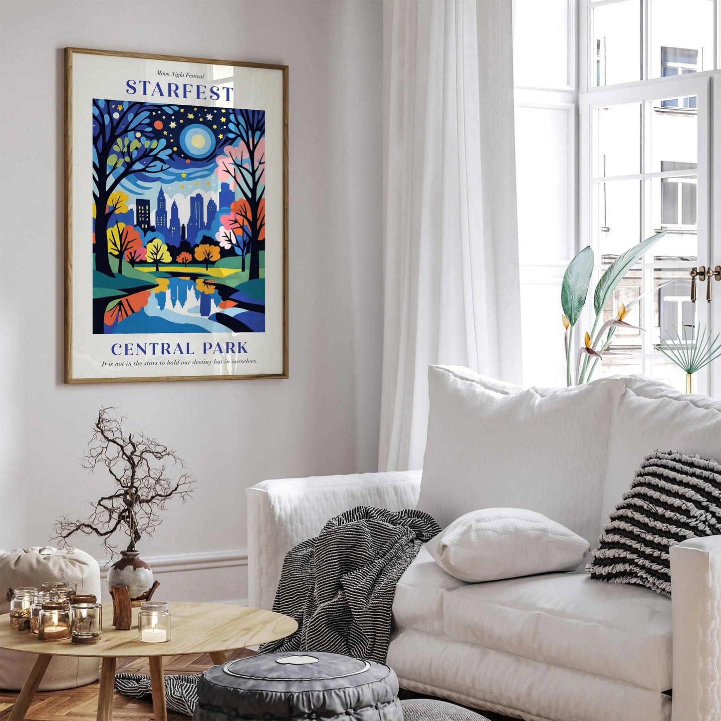 NYC Starnight Festival Art Print: Perfect Gift - HypeSheriff