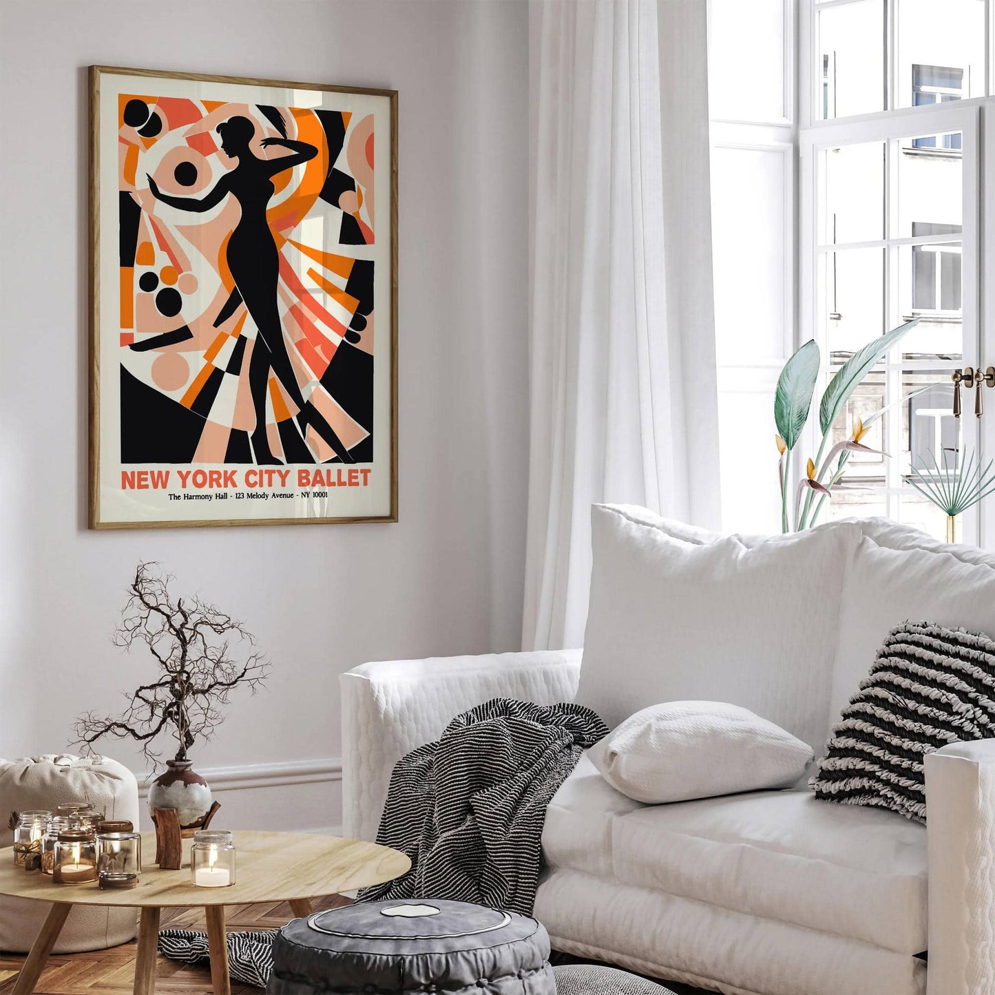 NYC Ballet Retro Wall Art - HypeSheriff