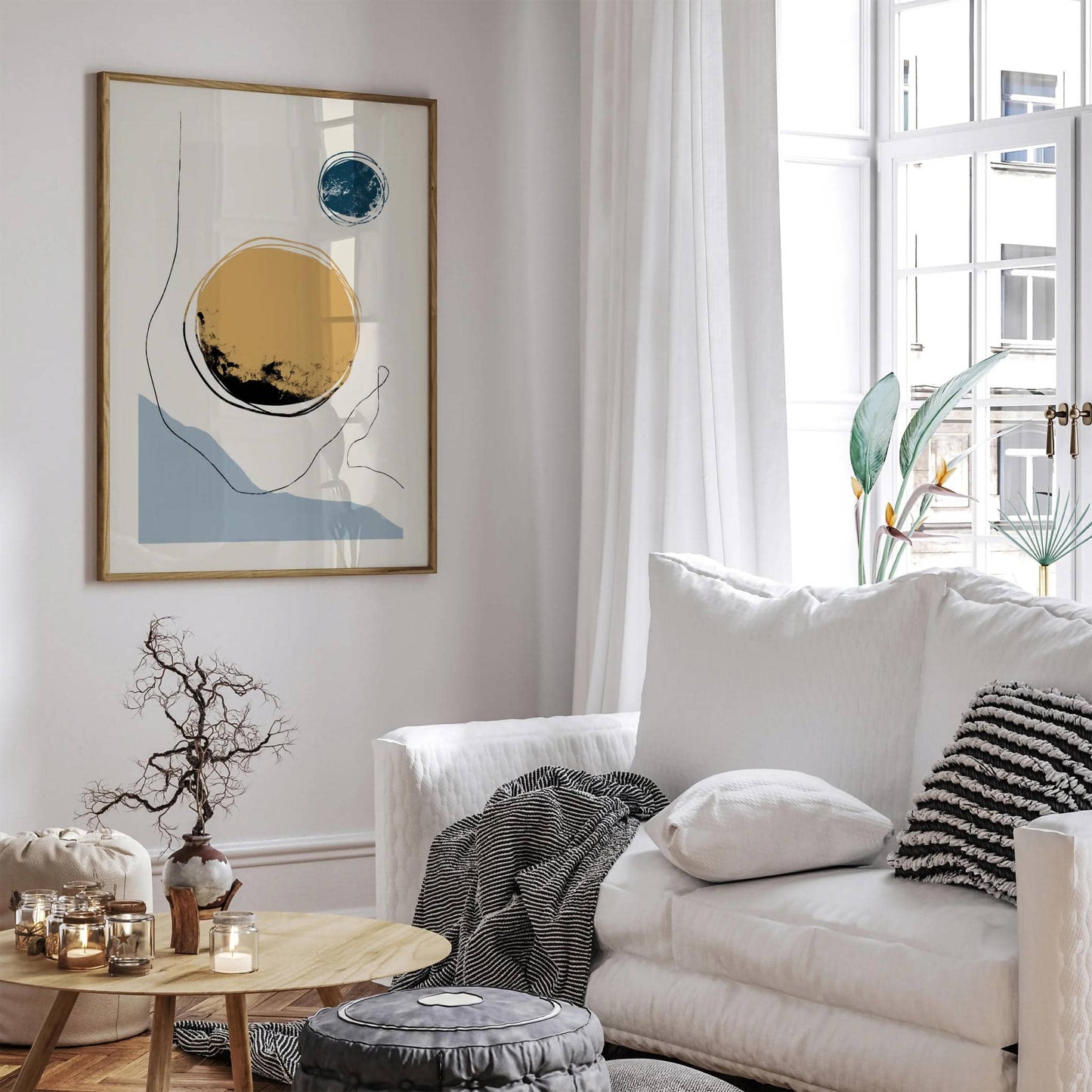 Nordic Minimalist Abstract Art Print - HypeSheriff