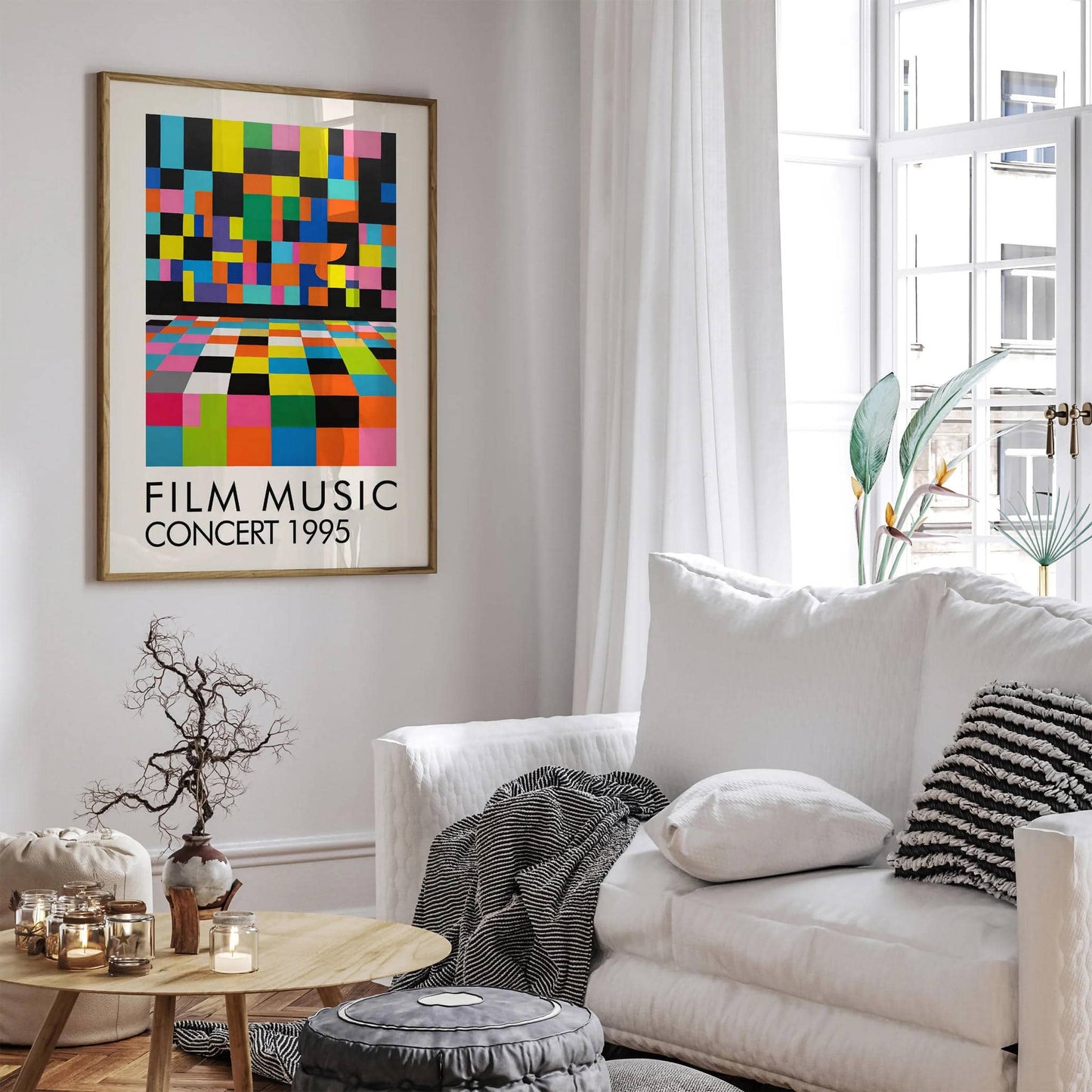 Film Music Concert 1995 Colorful Art Print - HypeSheriff