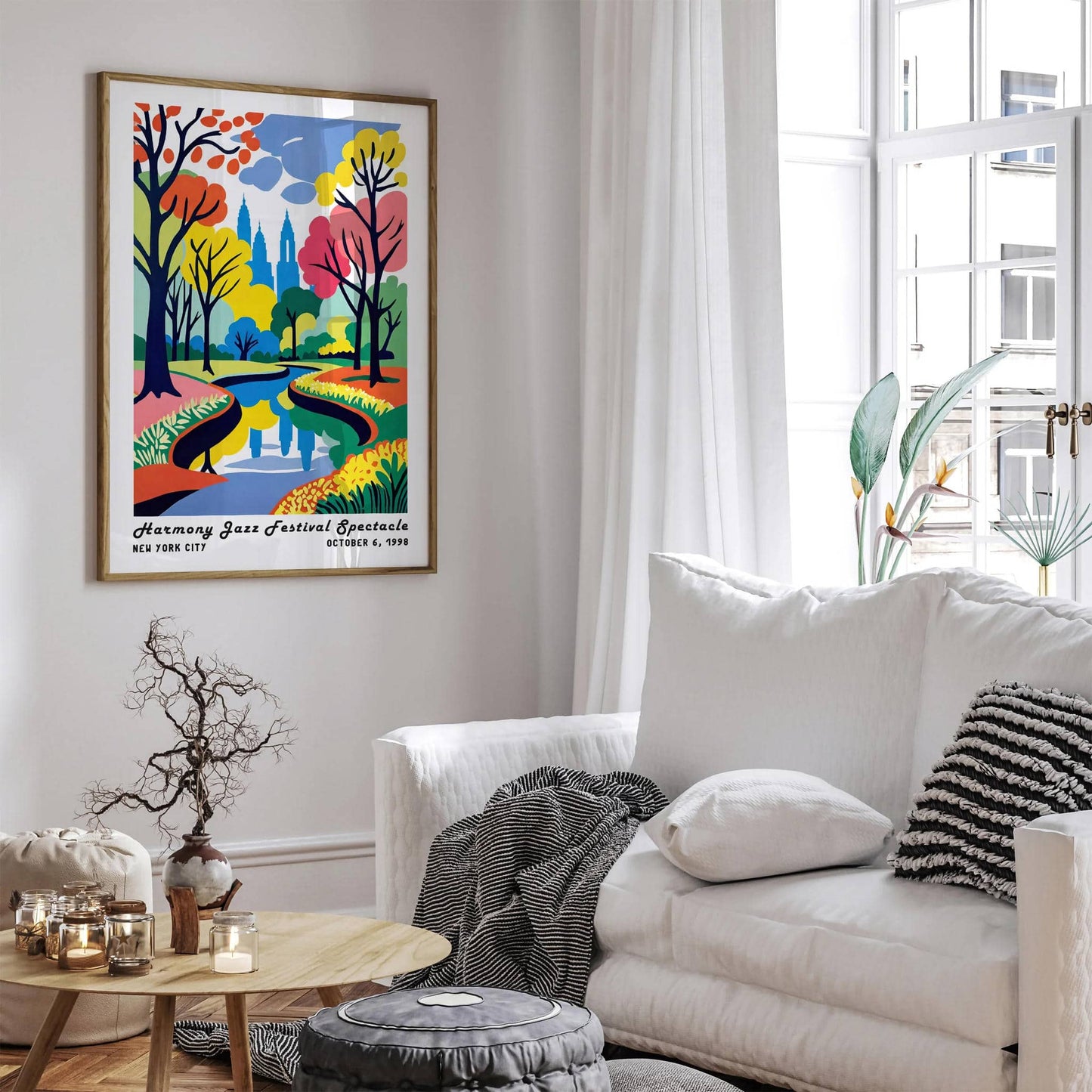 Jazz Festival New York City Colorful Art Print - HypeSheriff