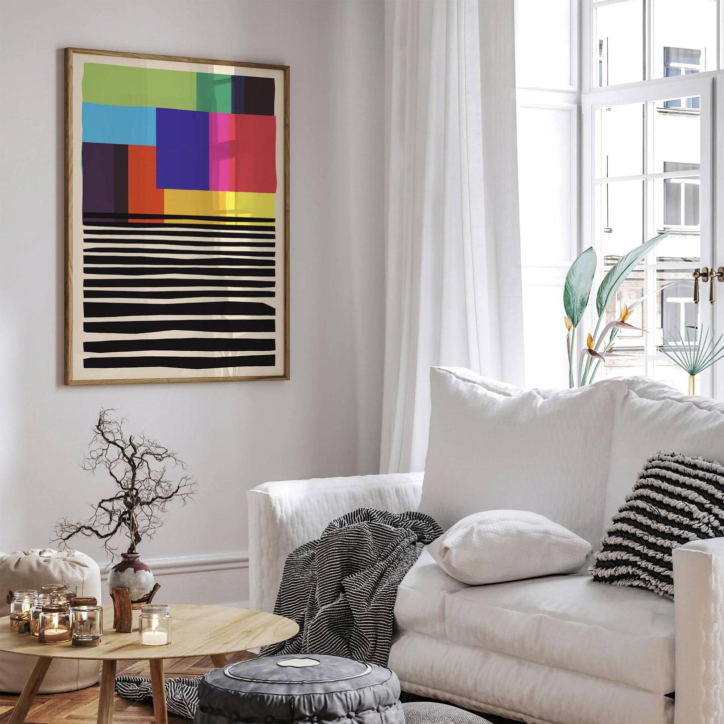 Colorblocks - Mid Century Art Print - HypeSheriff