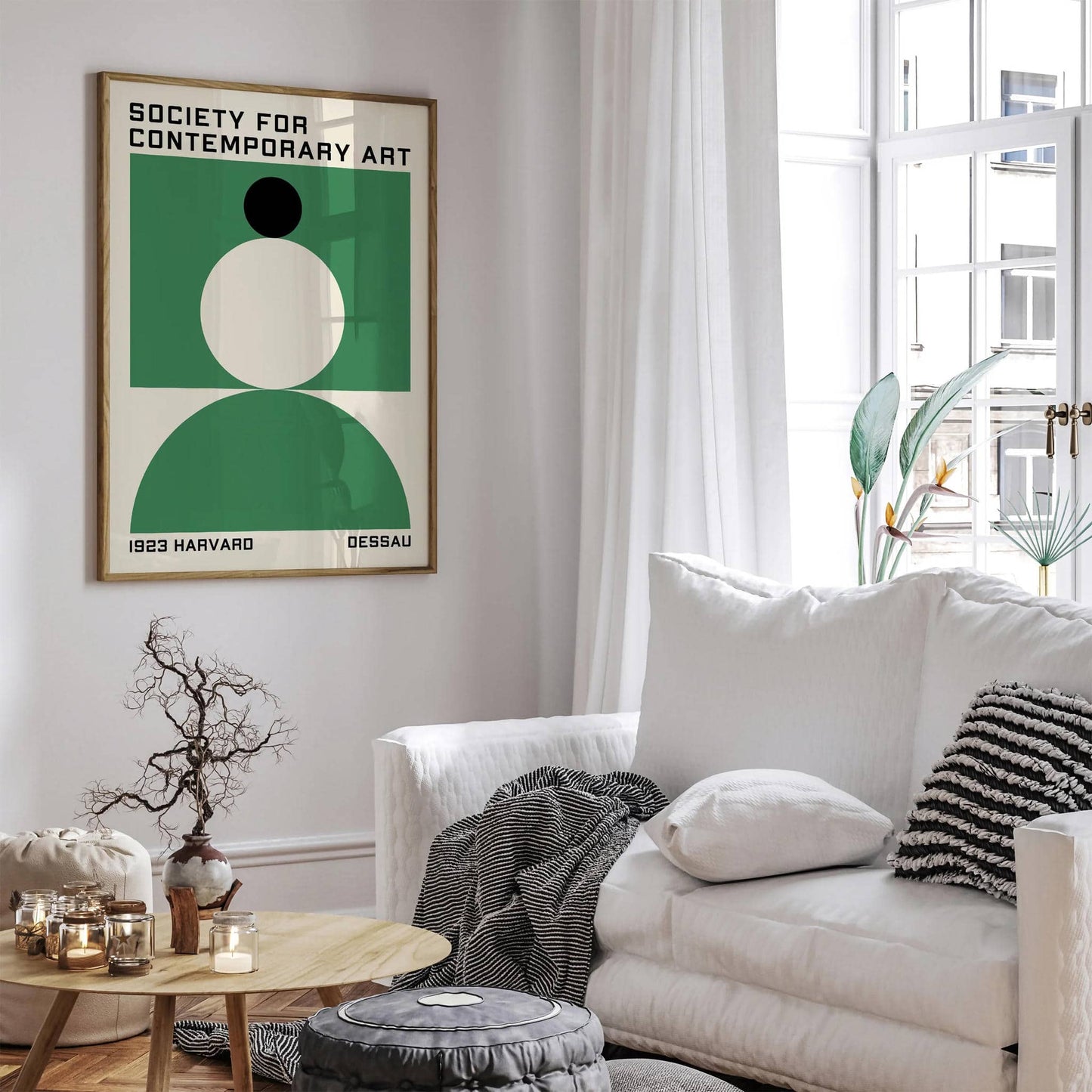Dessau Harvard BAUHAUS Poster - Minimalist Wall Art - HypeSheriff