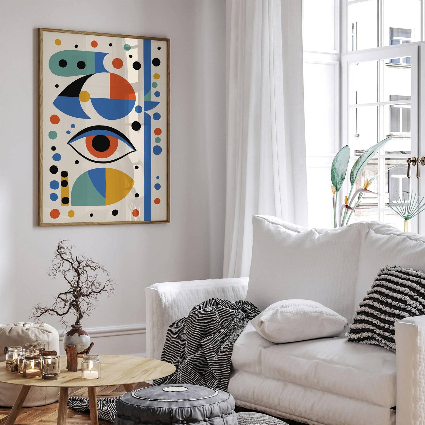 Mid Century Modern Eye Poster - HypeSheriff