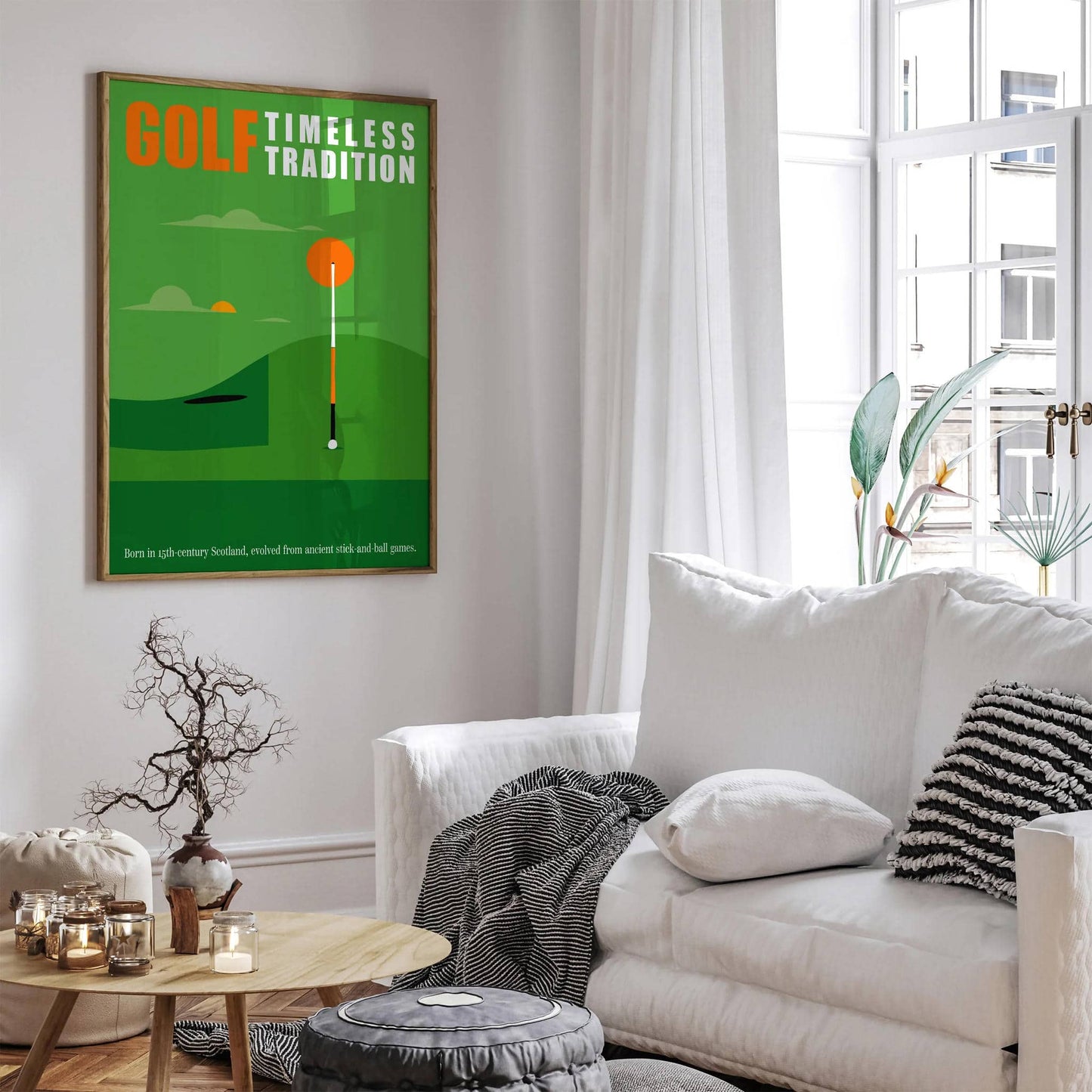 Minimal Golf Quote Poster - HypeSheriff