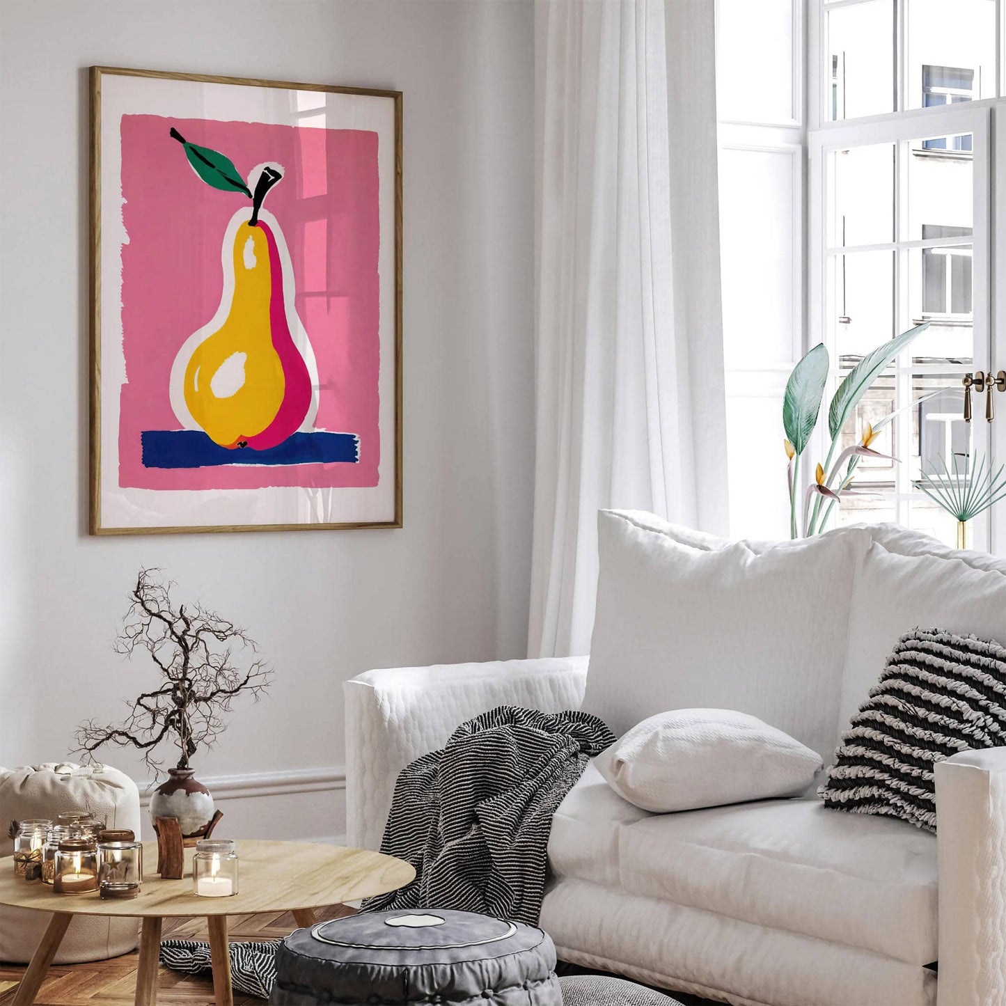 Cute Pear Illustration Poster - HypeSheriff