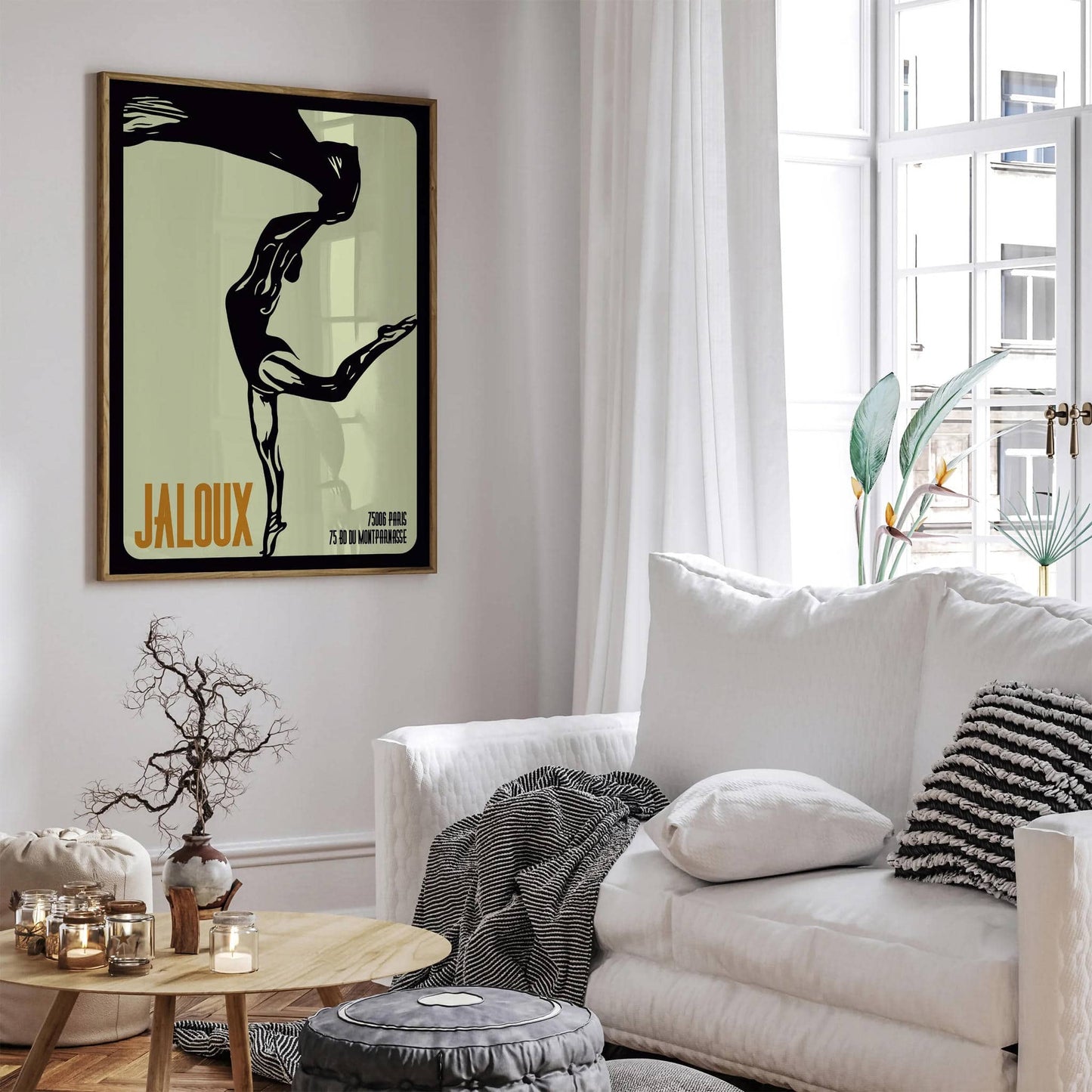 Jaloux Paris Ballerina Retro Poster - HypeSheriff