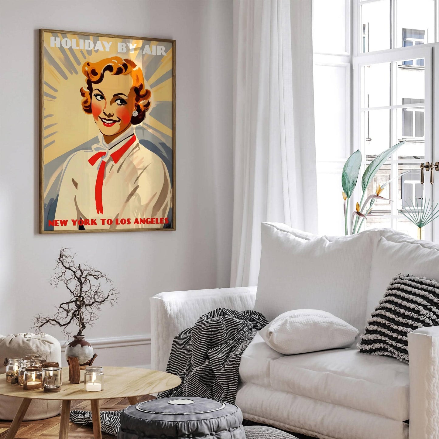 Vintage NY Airline Poster - HypeSheriff