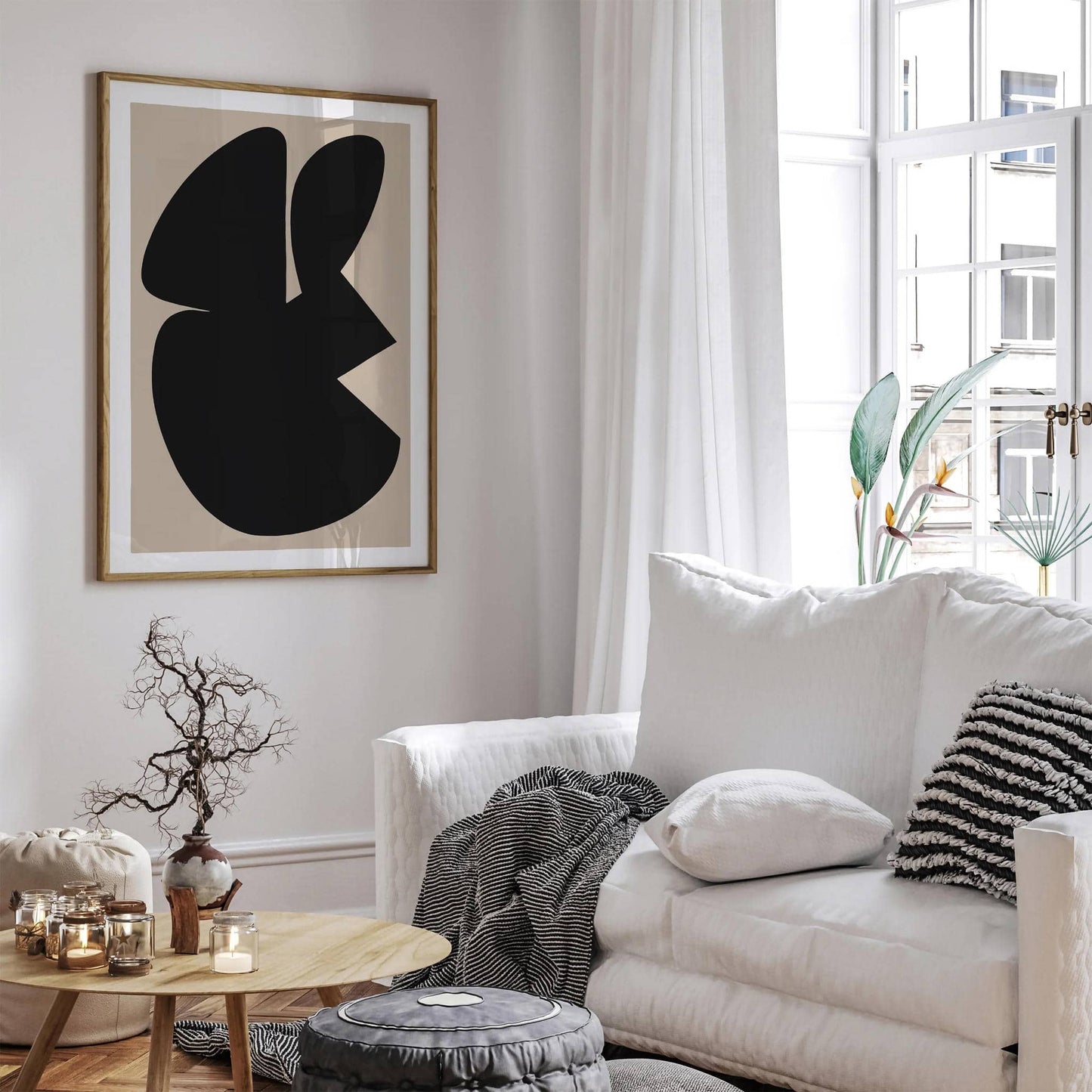 Big Black Shape Wall Art - HypeSheriff