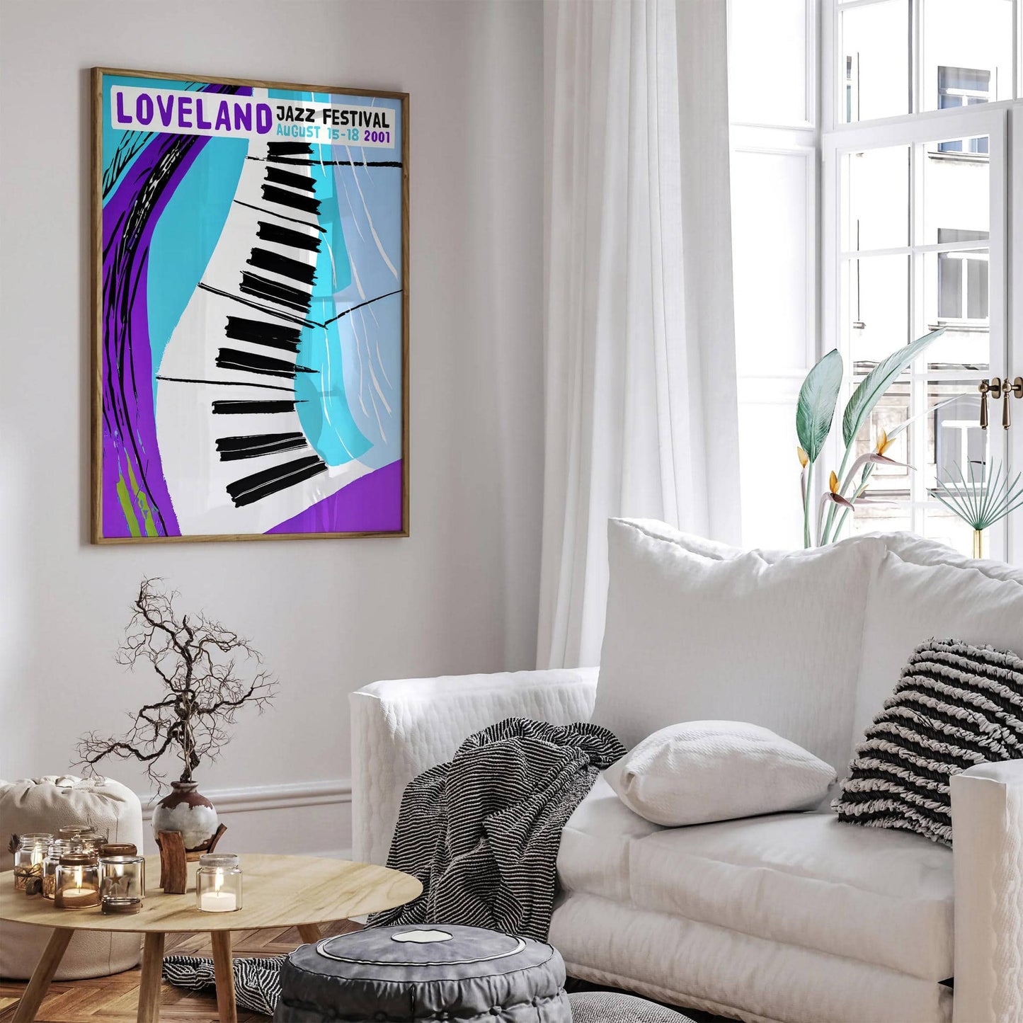 Loveland Jazz Festival - Purple 2001 Poster - HypeSheriff