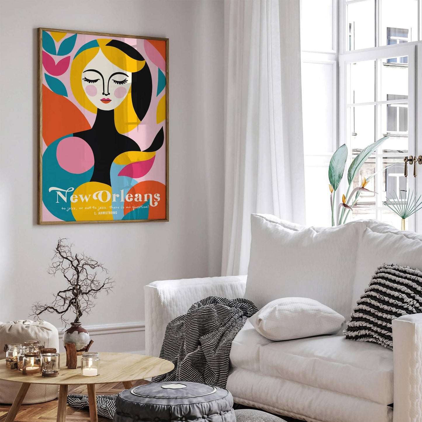 Colorful Girl Music Wall Art - HypeSheriff