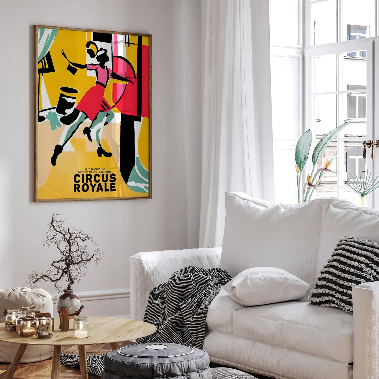 1987 French Circus Poster Reproduction Print - HypeSheriff