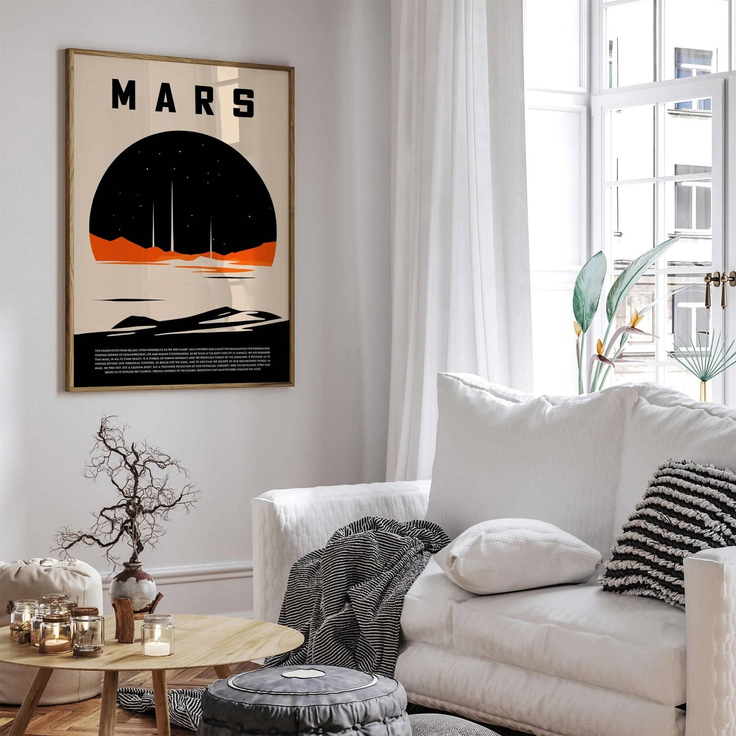 MARS Minimalist Space Poster - HypeSheriff