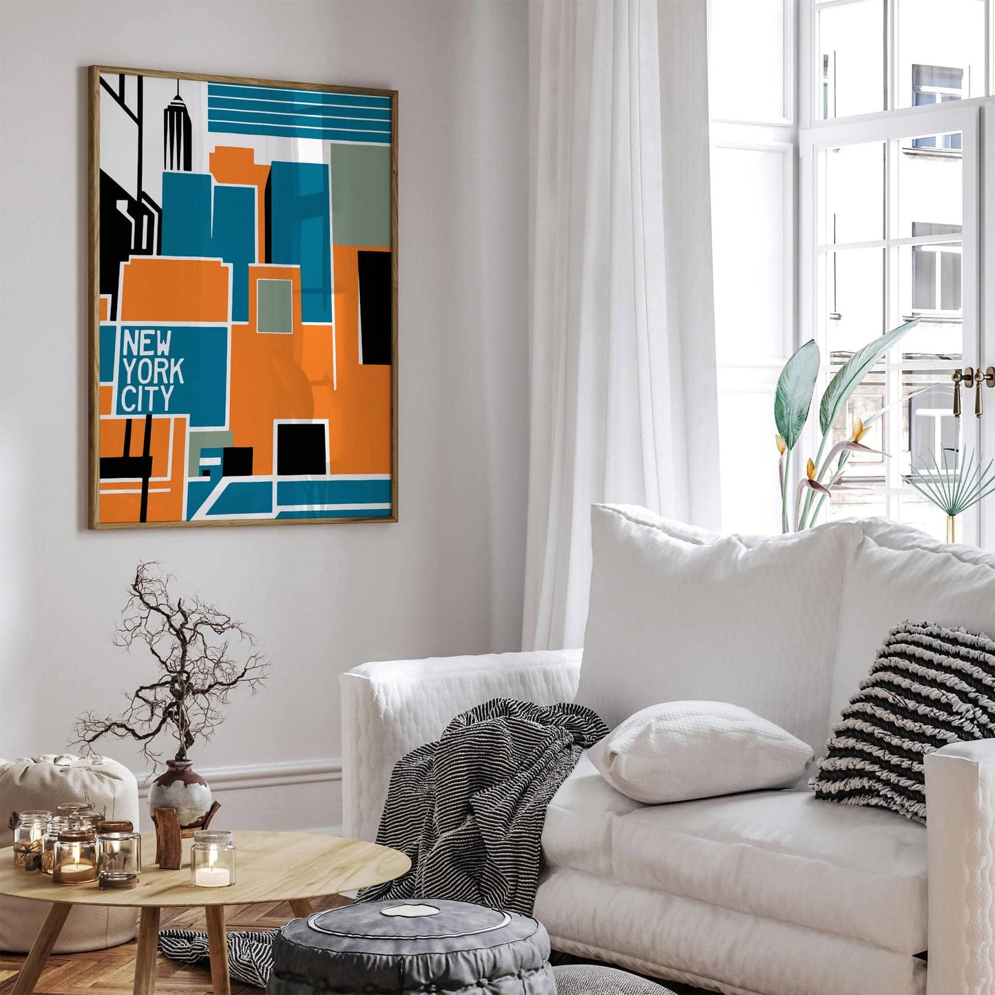 Retro New York City Travel Print - HypeSheriff