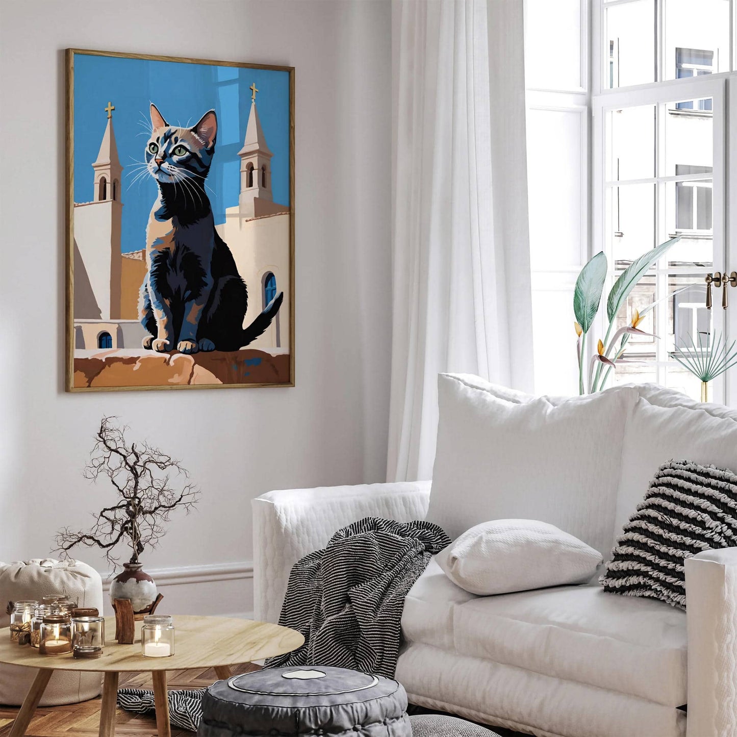 Priest Cat Quirky Wall Art Poster - HypeSheriff