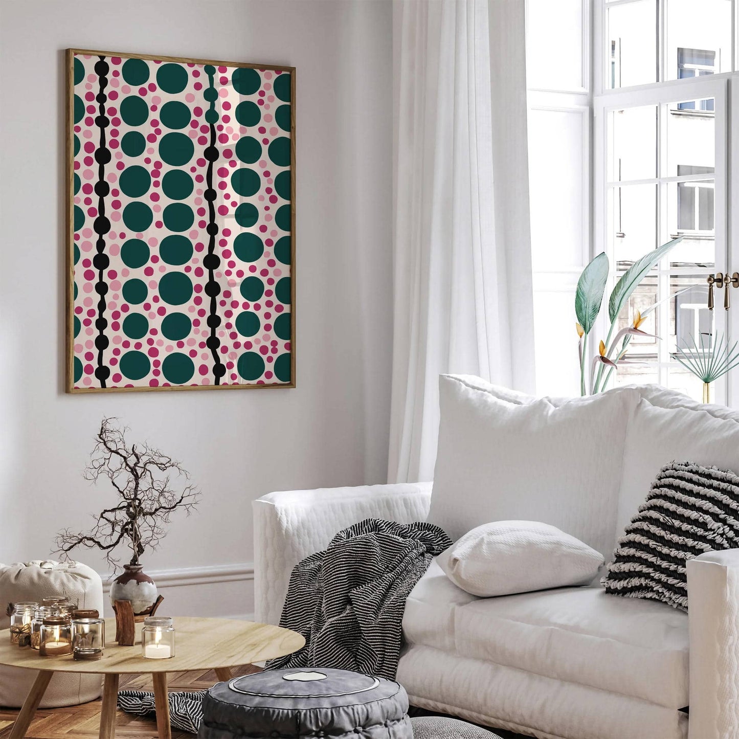 Modern Spots Dots Art Print - HypeSheriff