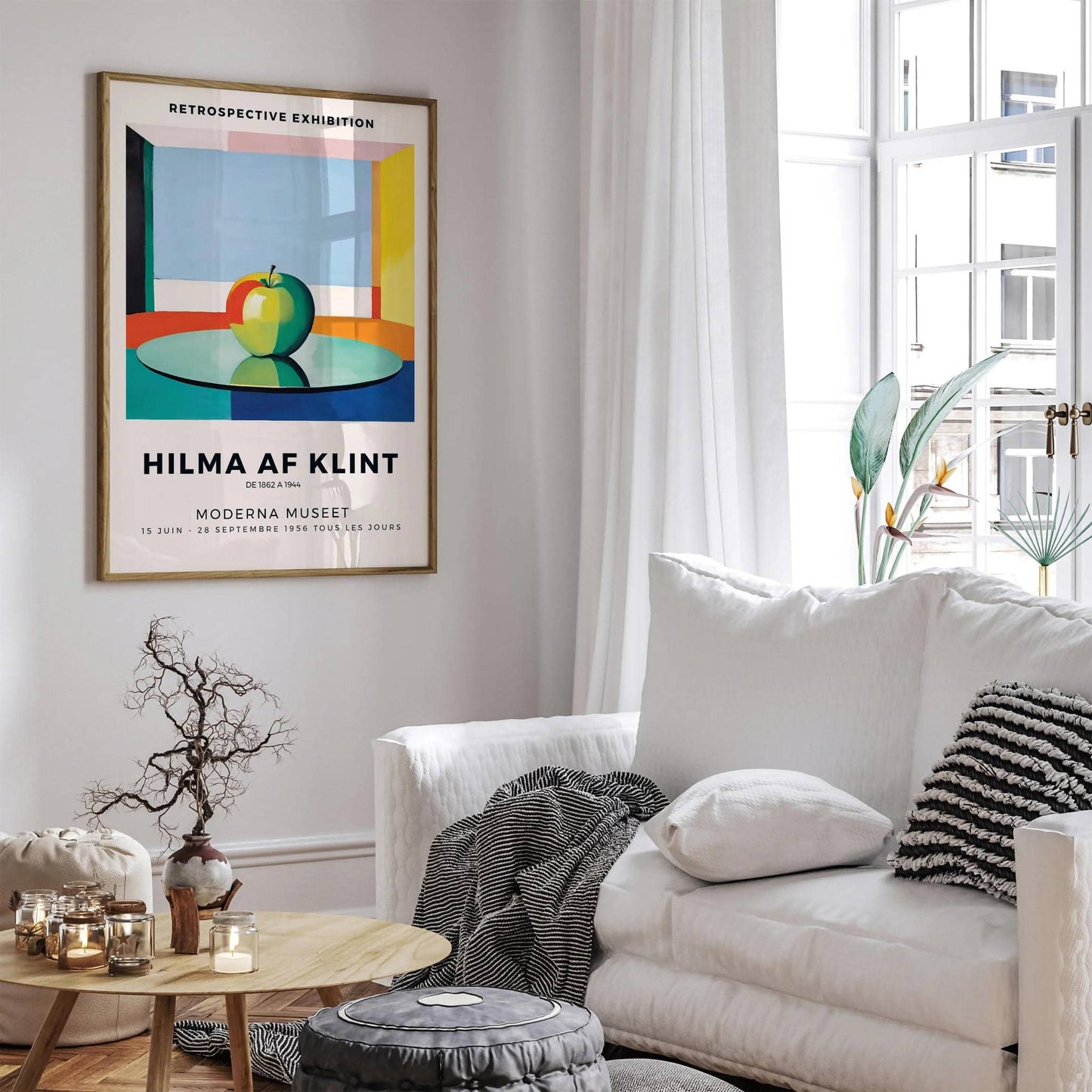 Inspired by Hilma af Klint Modern Art Print - HypeSheriff