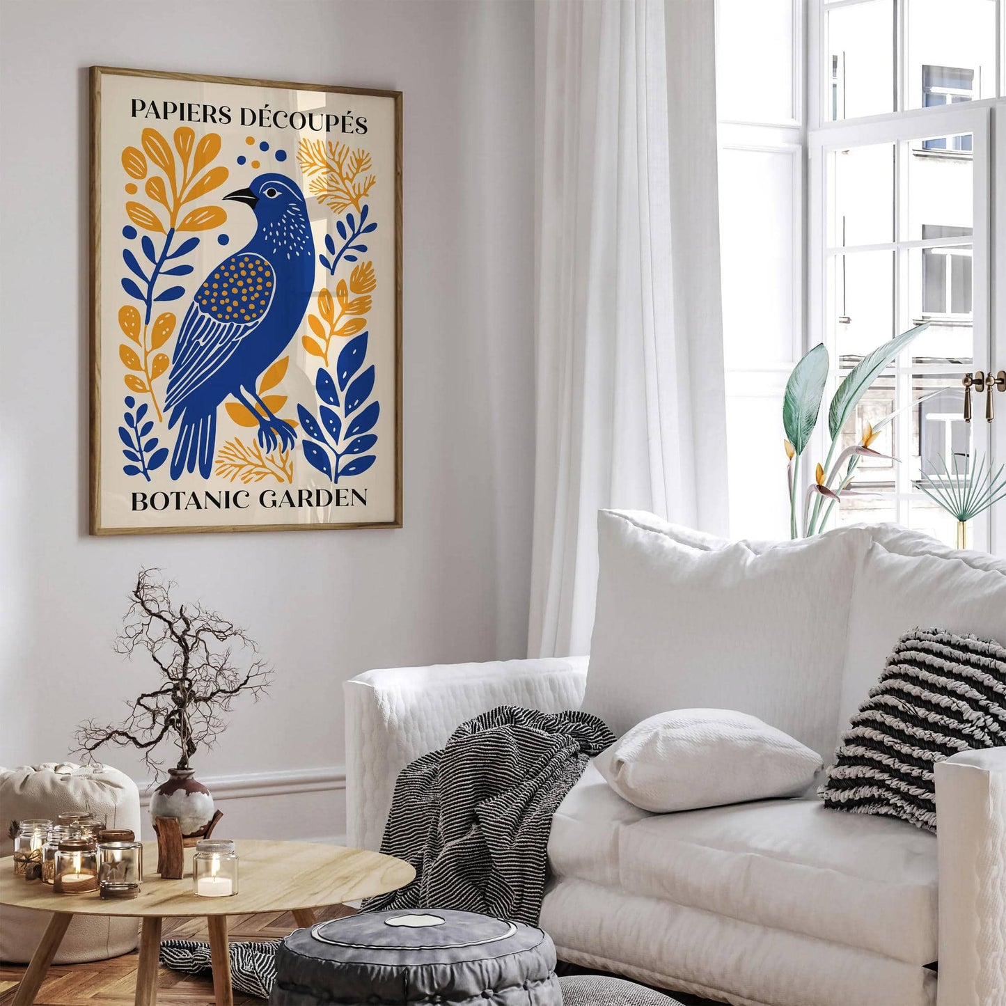 Botanic Garden Paper Cut Poster – Nature Wall Art Print