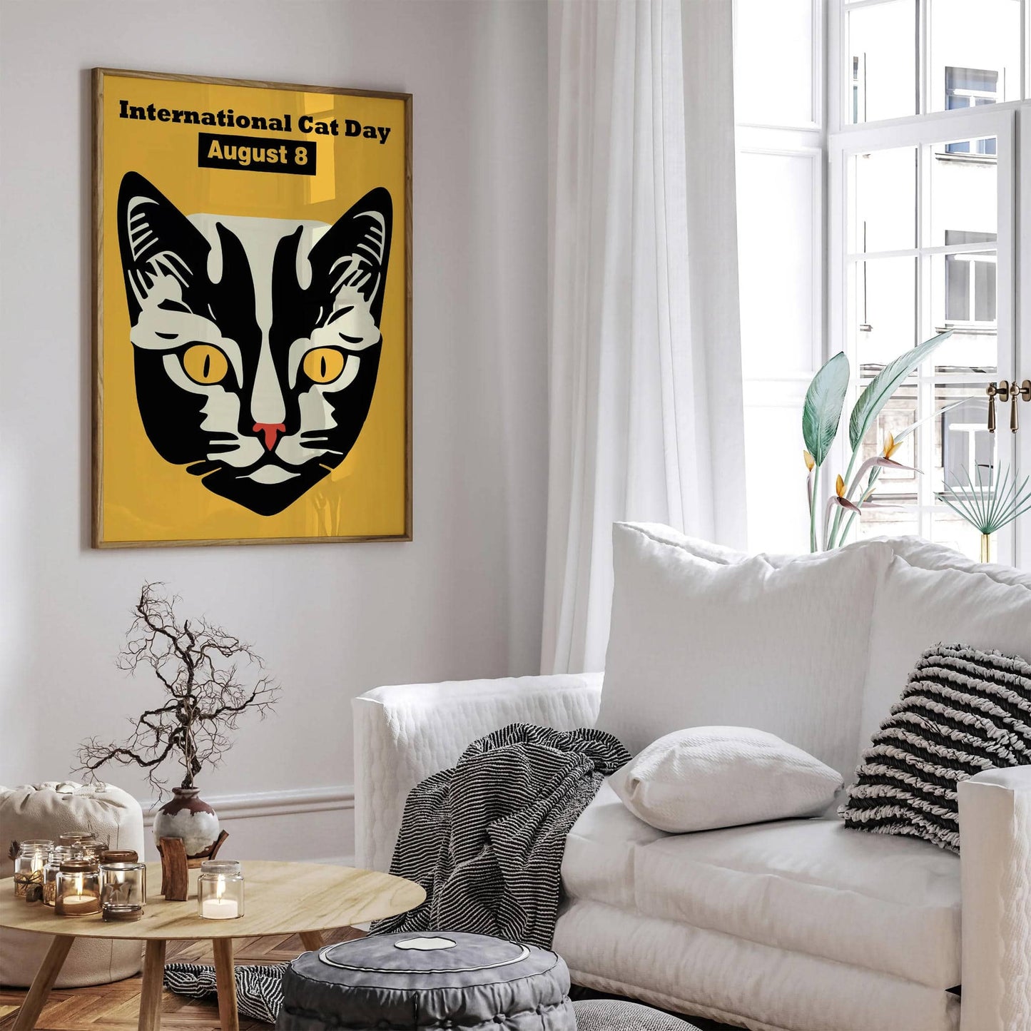 Cat Day Poster - August 8 - HypeSheriff