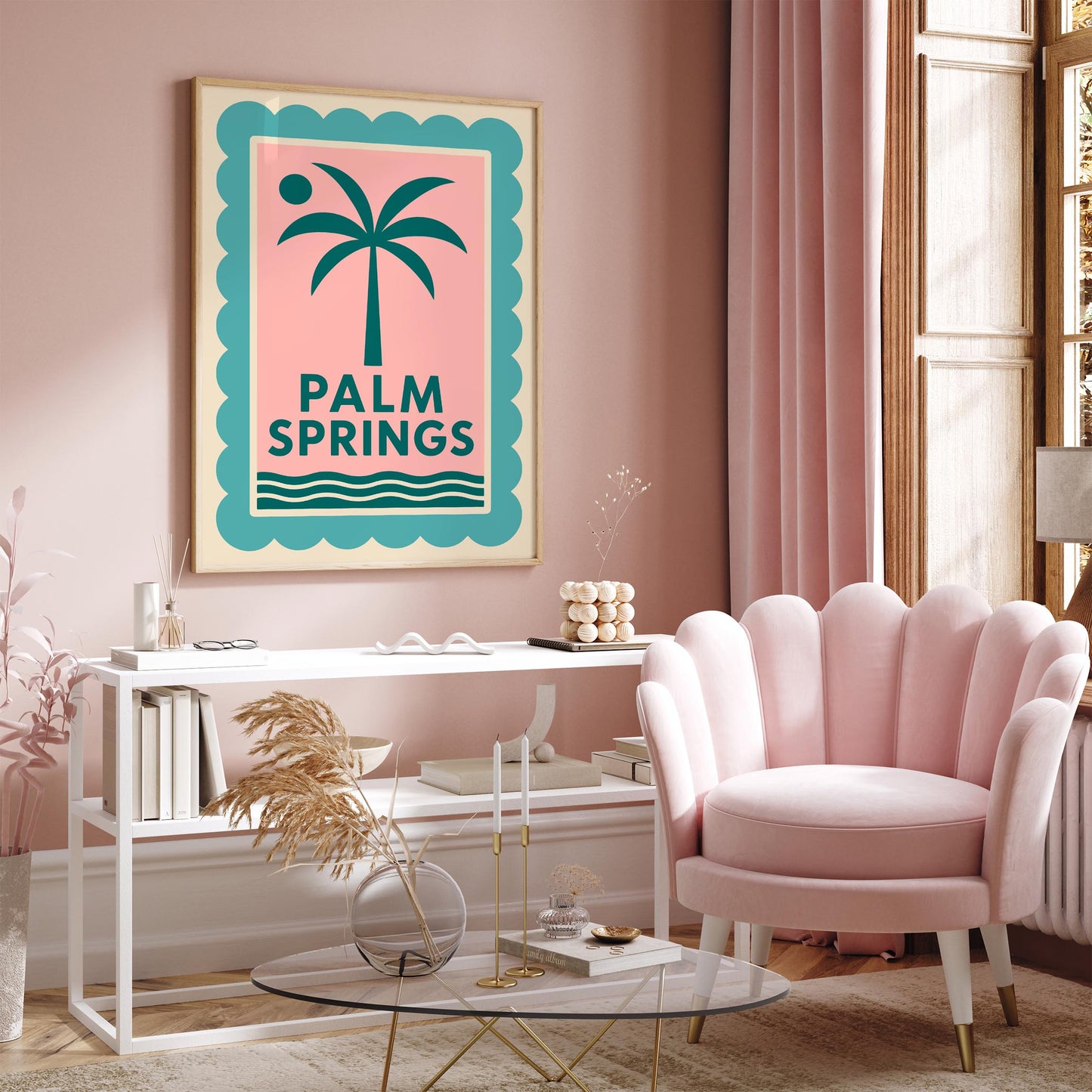 Palm Springs Poster - Retro California Desert Print