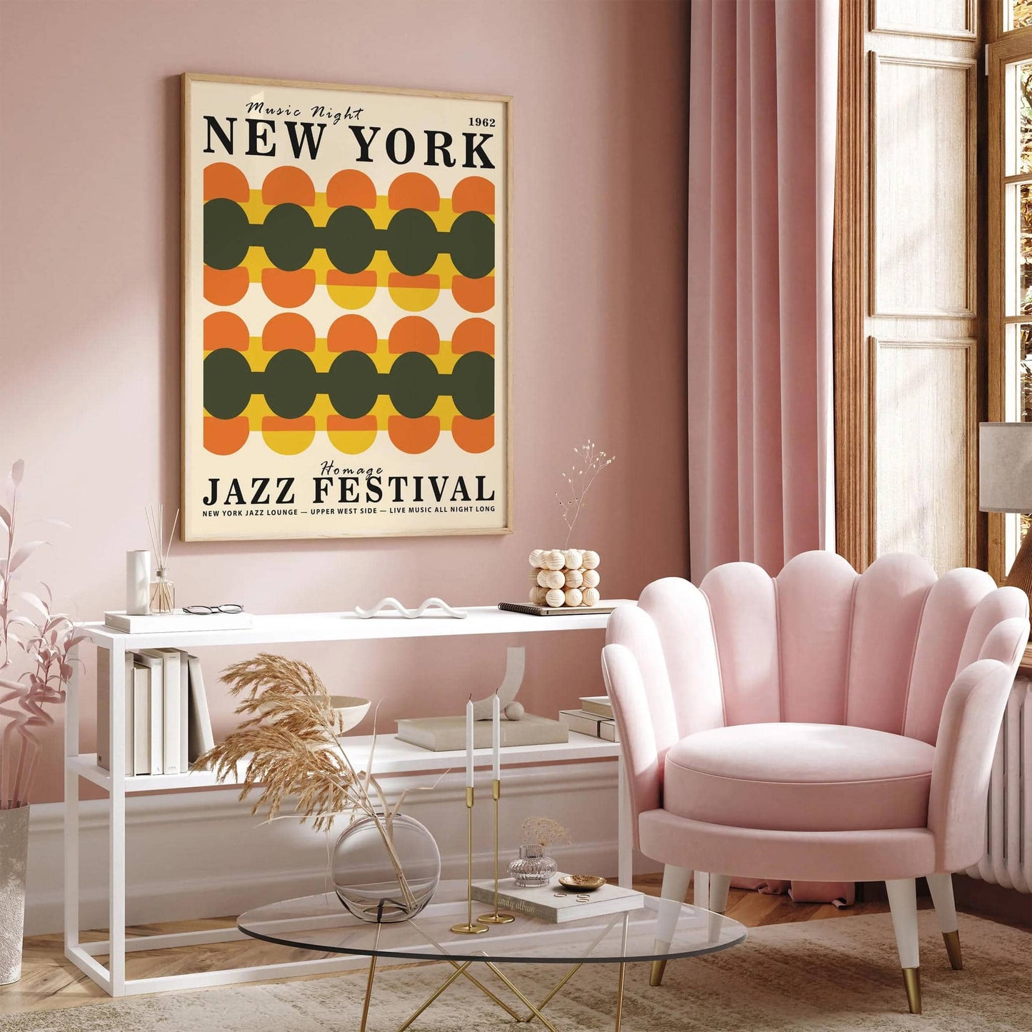 New York Music Night 60s Vibe Poster
