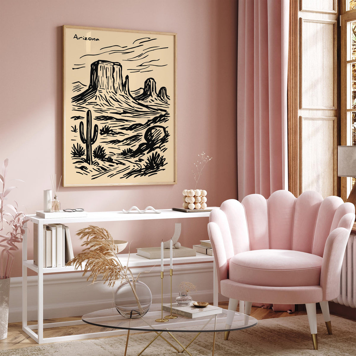 Arizona Iconic Landscape Travel Poster
