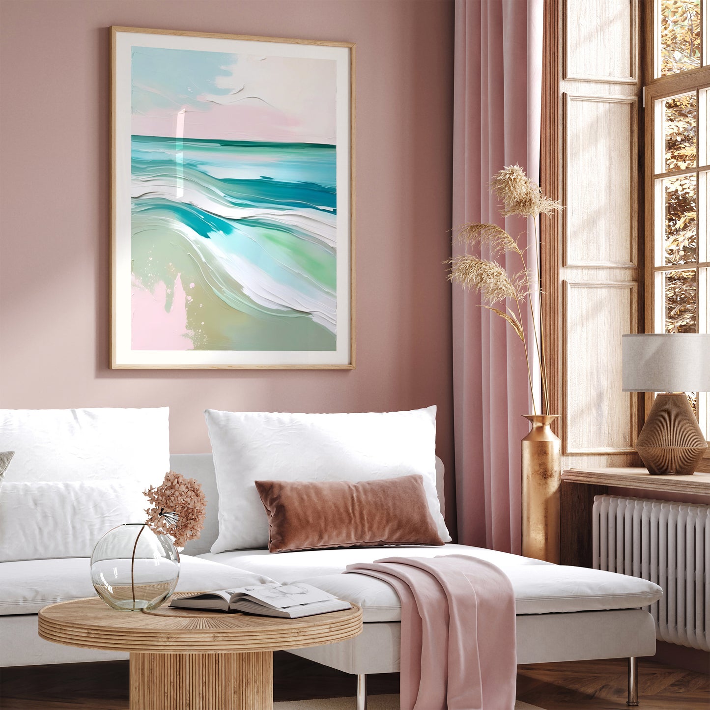 Ethereal Waves: Abstract Painting Print for Your Space