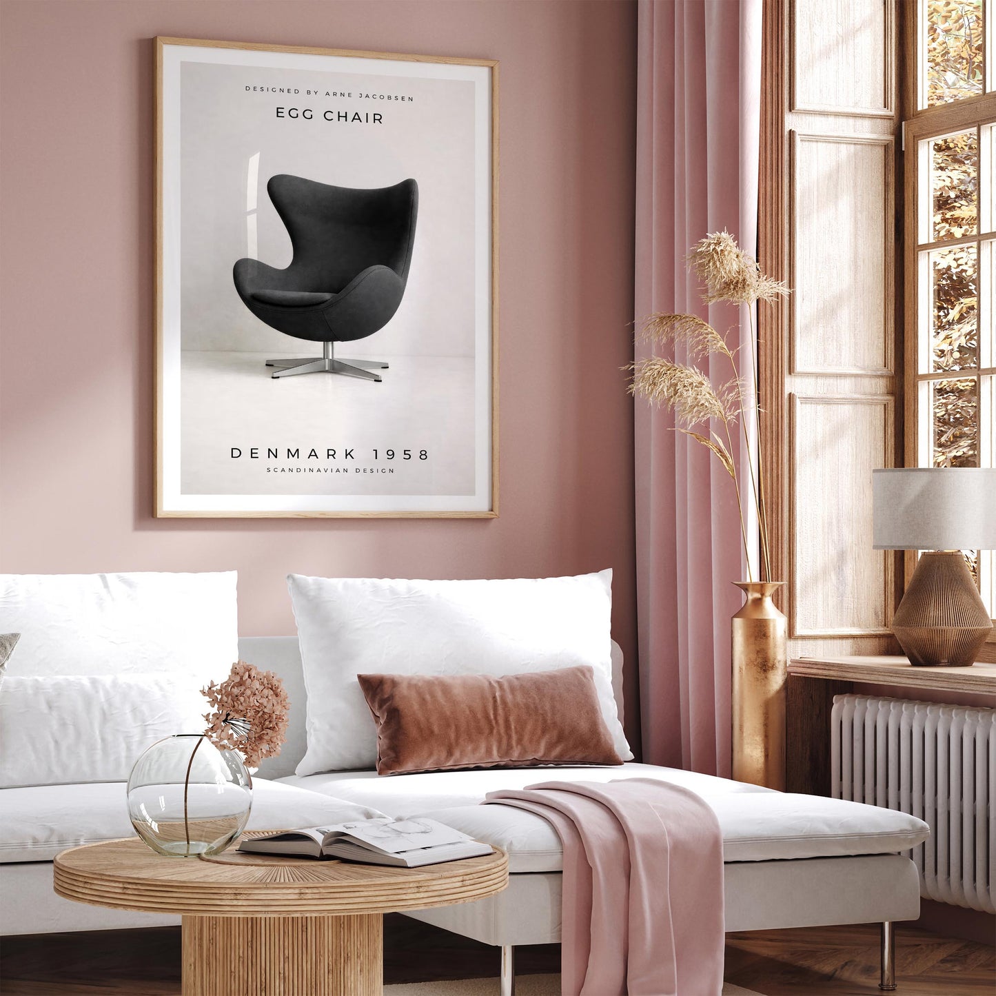 Egg Chair Scandinavinan Design Poster