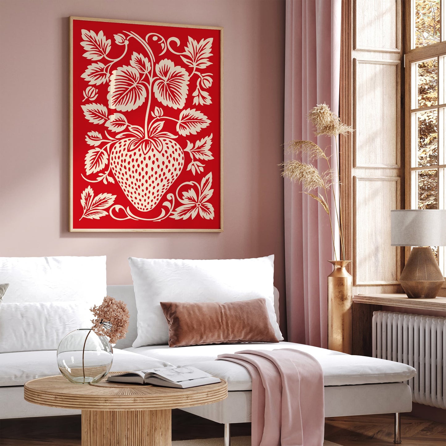 Delicious Red Strawberry Poster