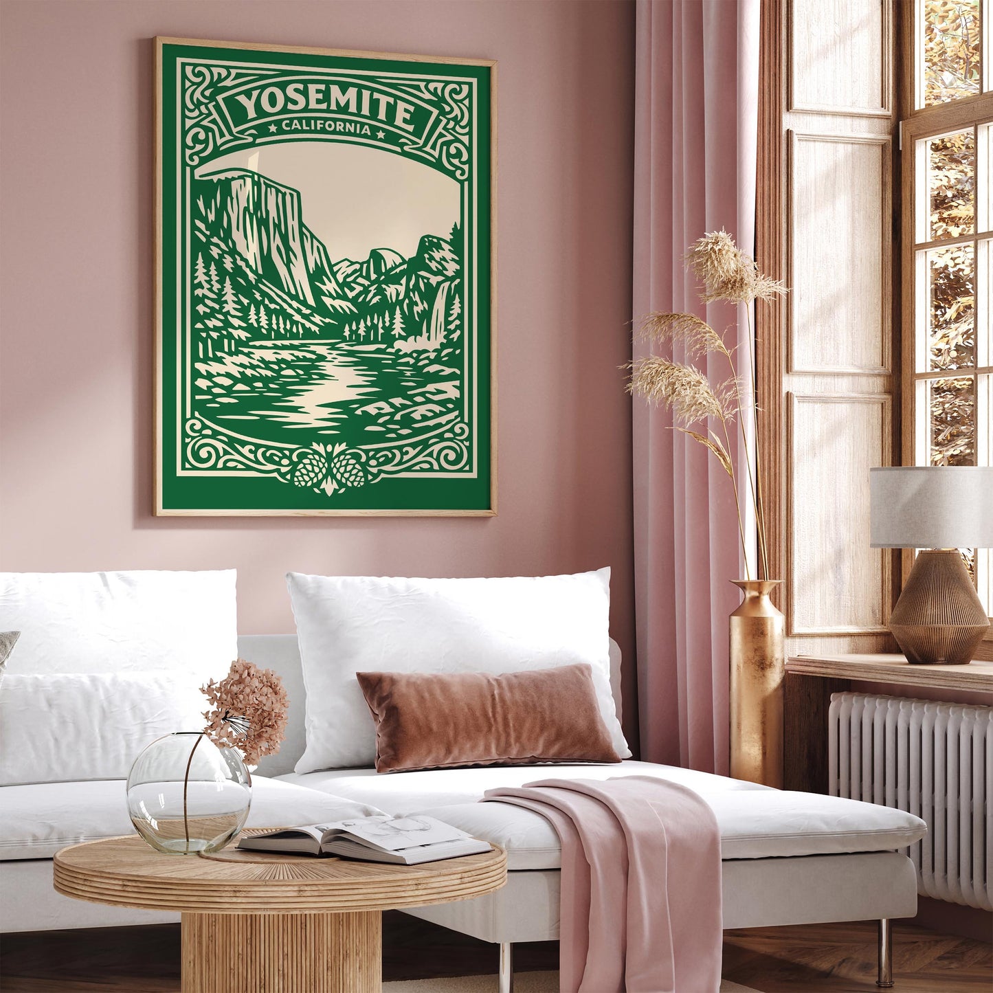 Yosemite National Park Poster - Vintage Travel Art Print