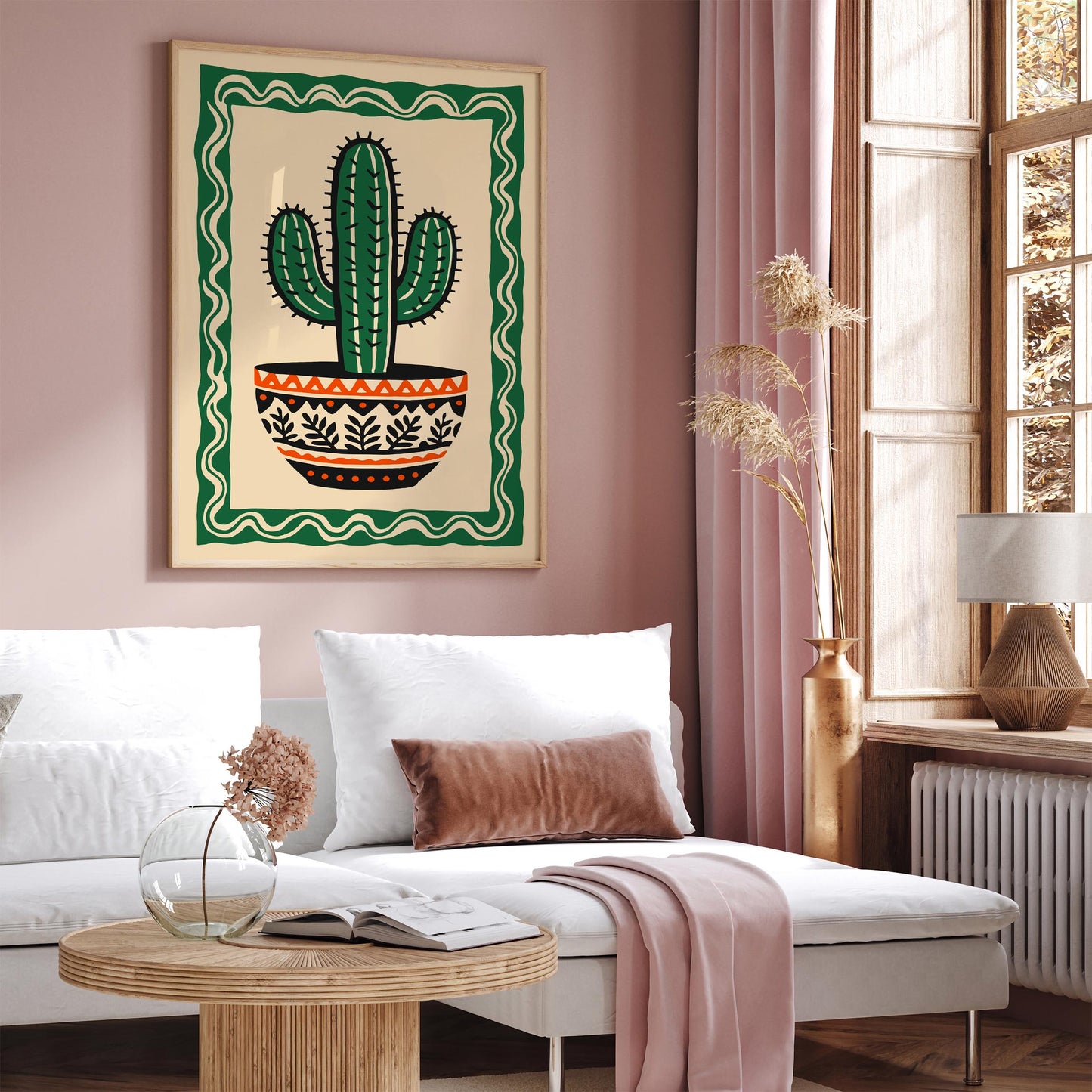 Cacti Mexican Style Plant Poster