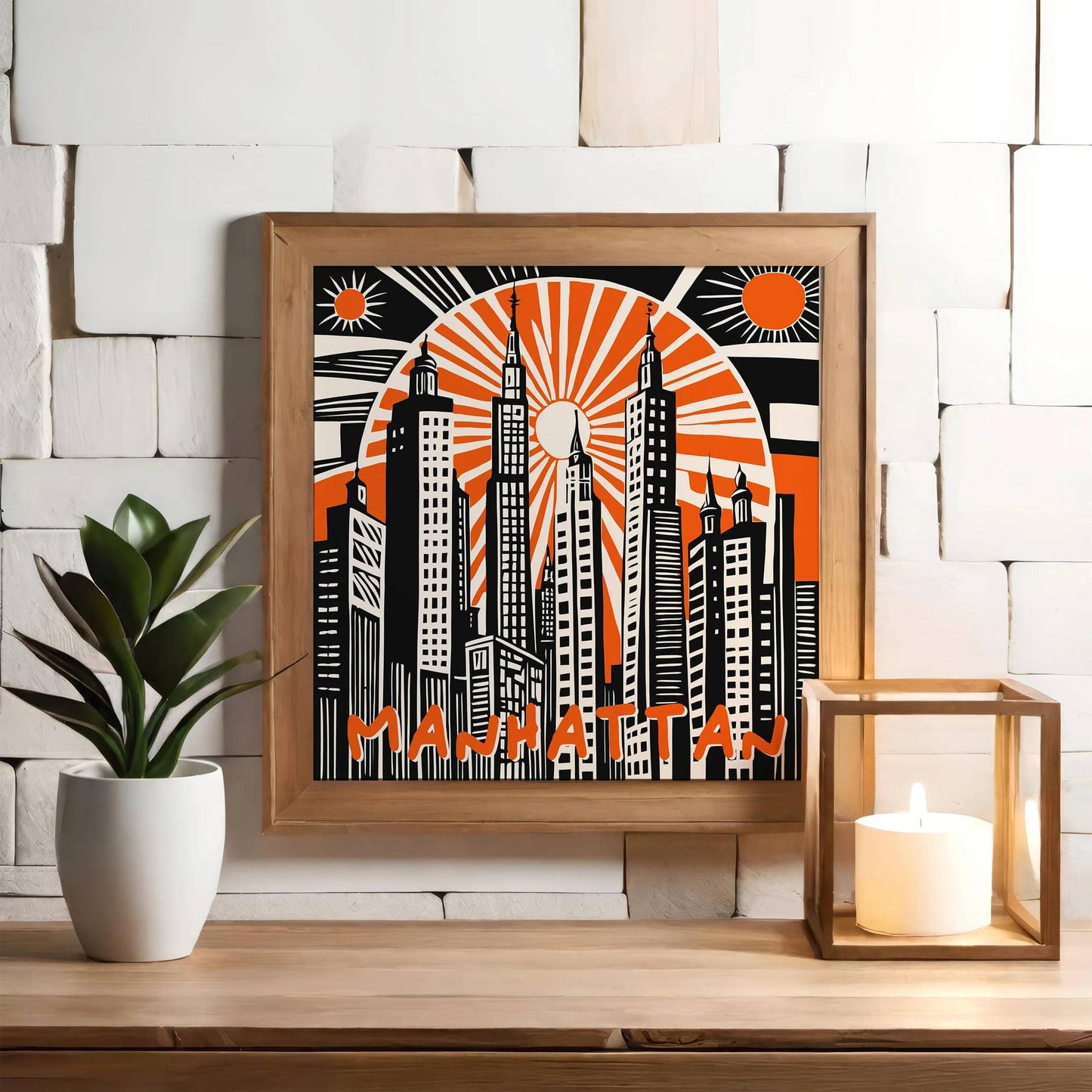 Manhattan Cityscape Square Print 2025 - HypeSheriff
