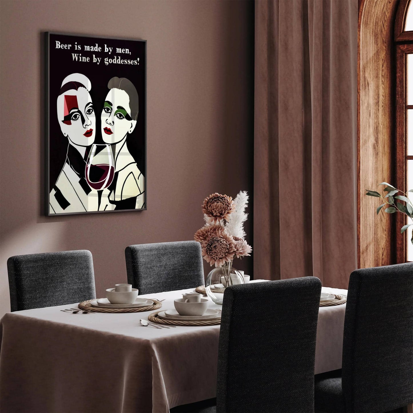 Wine Goddesses Poster - Wine Nerd Gift - HypeSheriff