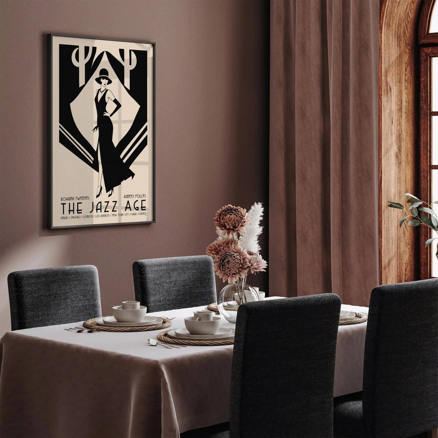 The Jazz Age Music Art Deco Fashion Poster - HypeSheriff