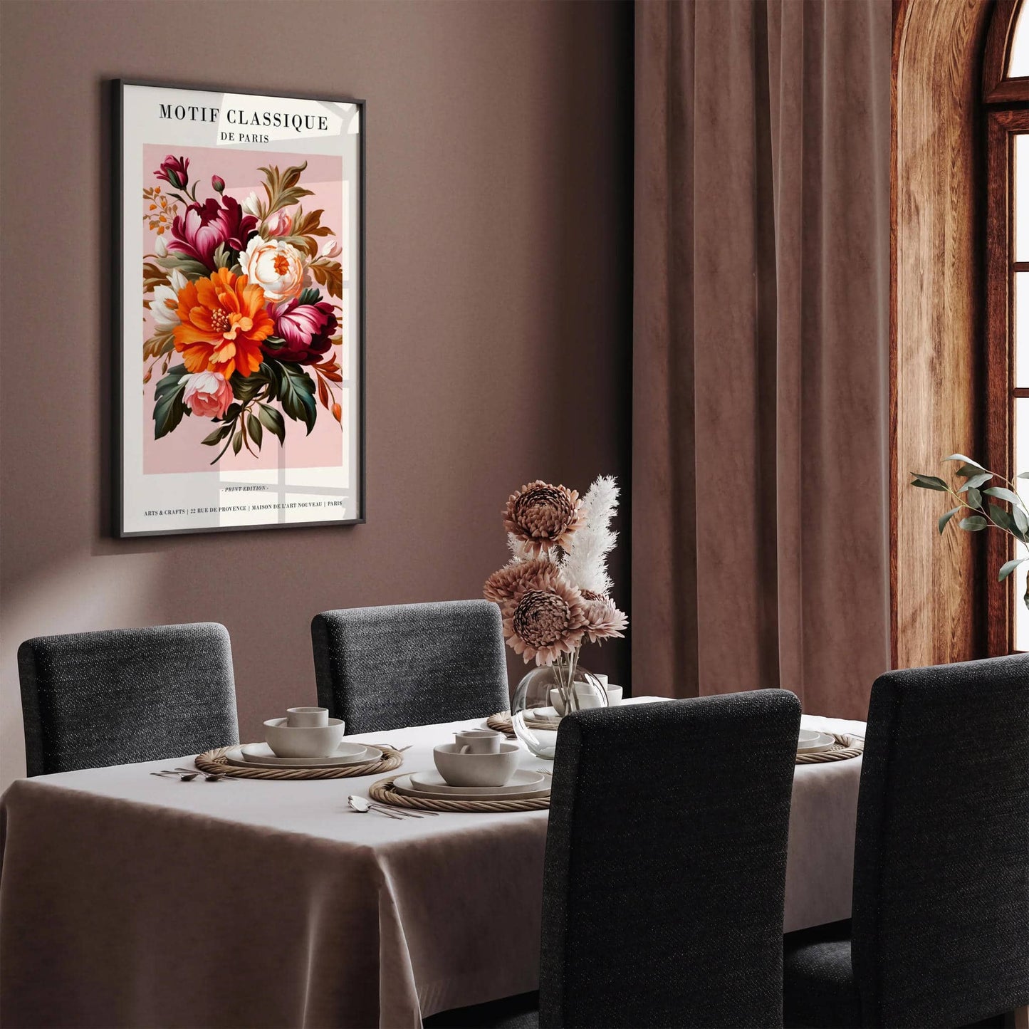 Motif Classique Floral Poster - HypeSheriff