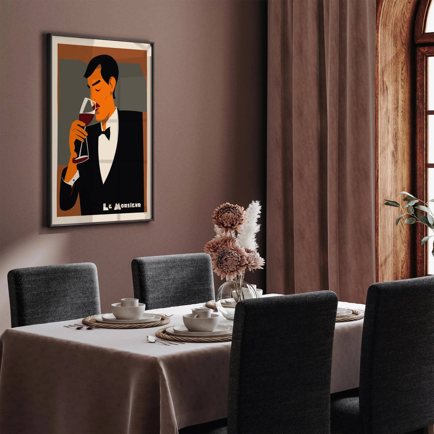 Le Monsieur French Wine Poster - HypeSheriff