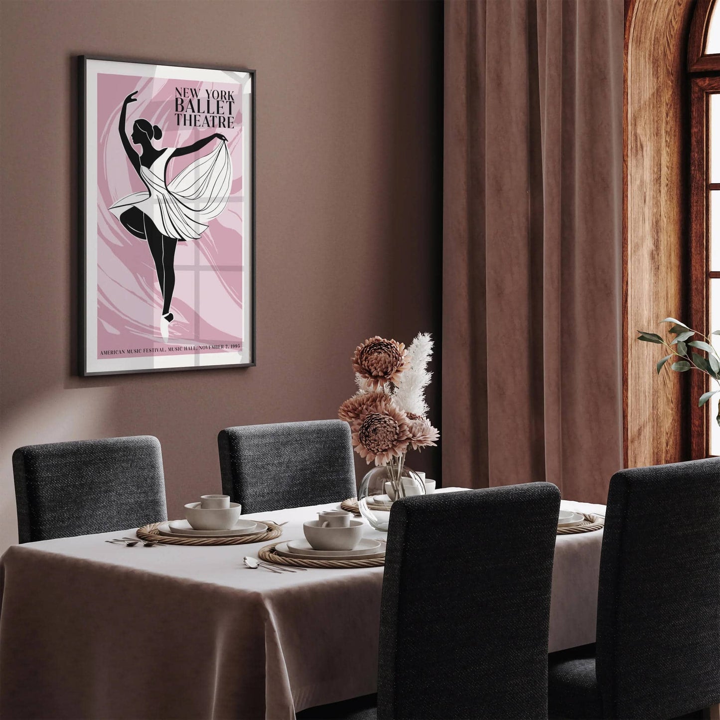 NYC Pink Ballet Poster - HypeSheriff