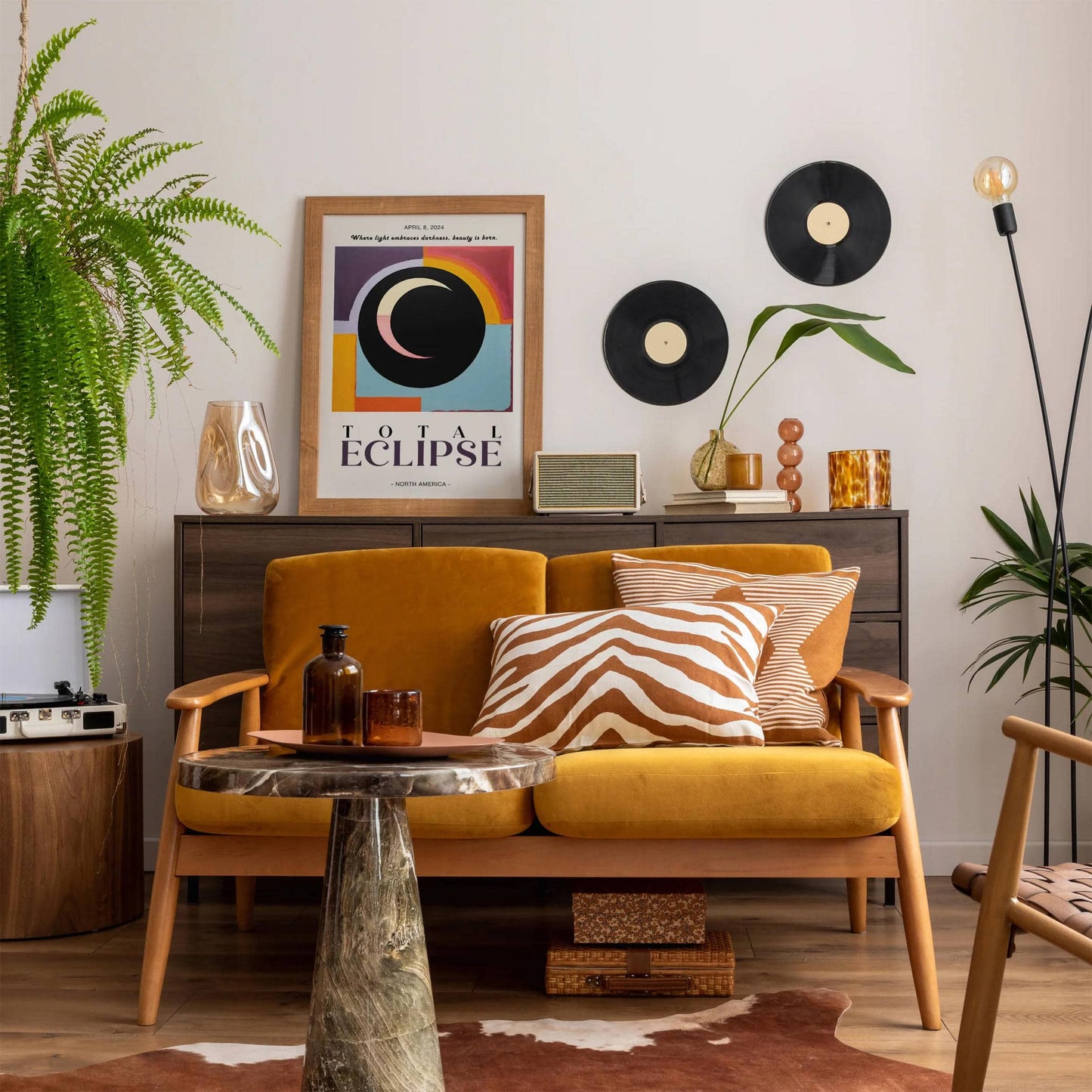 North America Total Eclipse Art Print