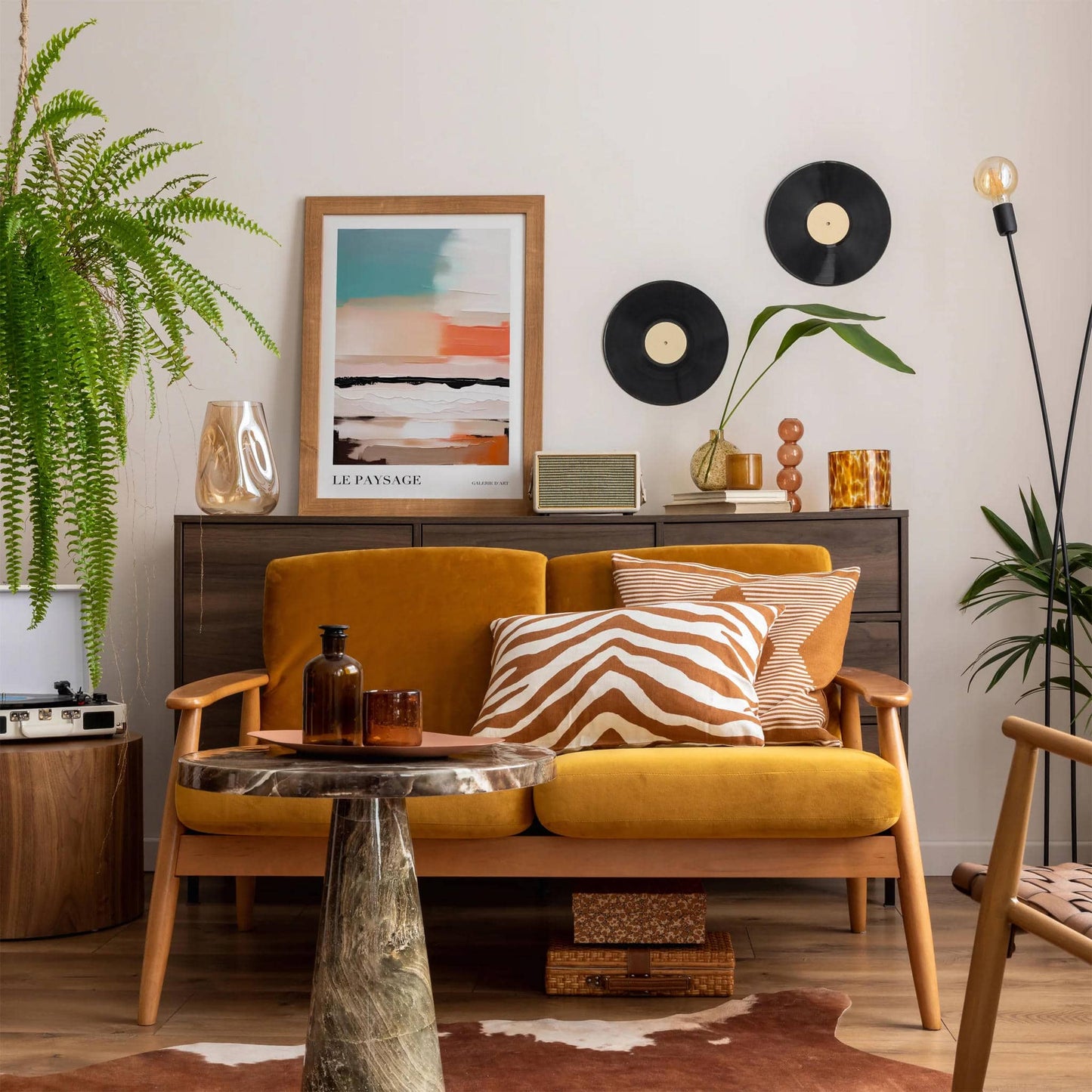 French Le Paysage Abstract Poster - HypeSheriff