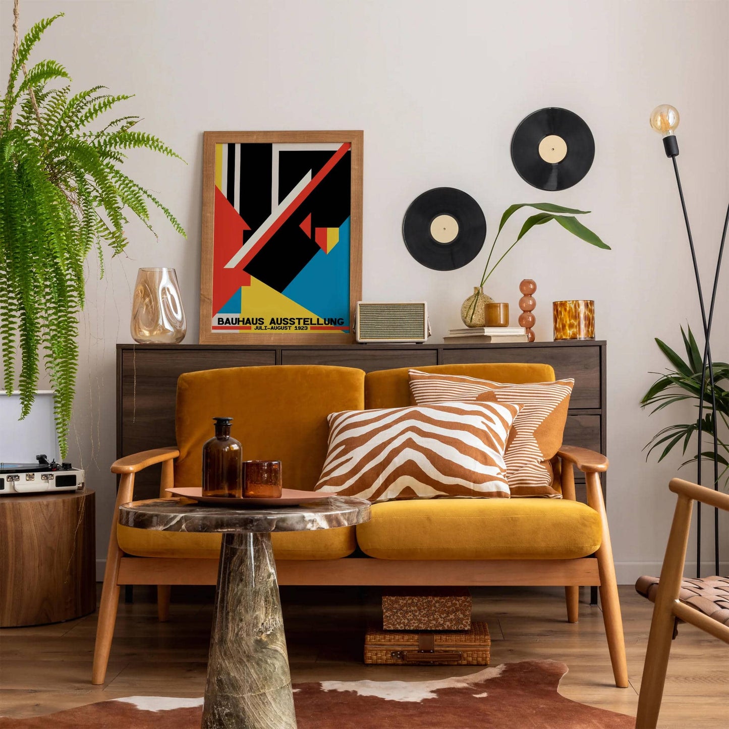 Retro Geometric Bauhaus Poster - HypeSheriff