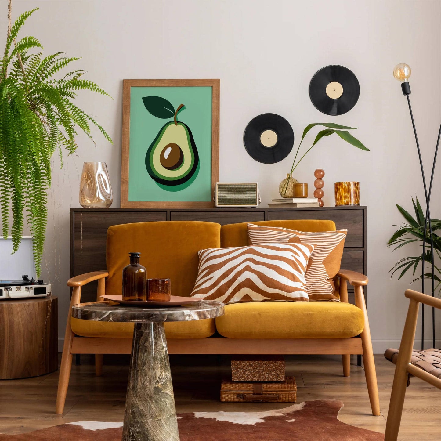 Avocado Minimalist Kitchen Wall Art - HypeSheriff